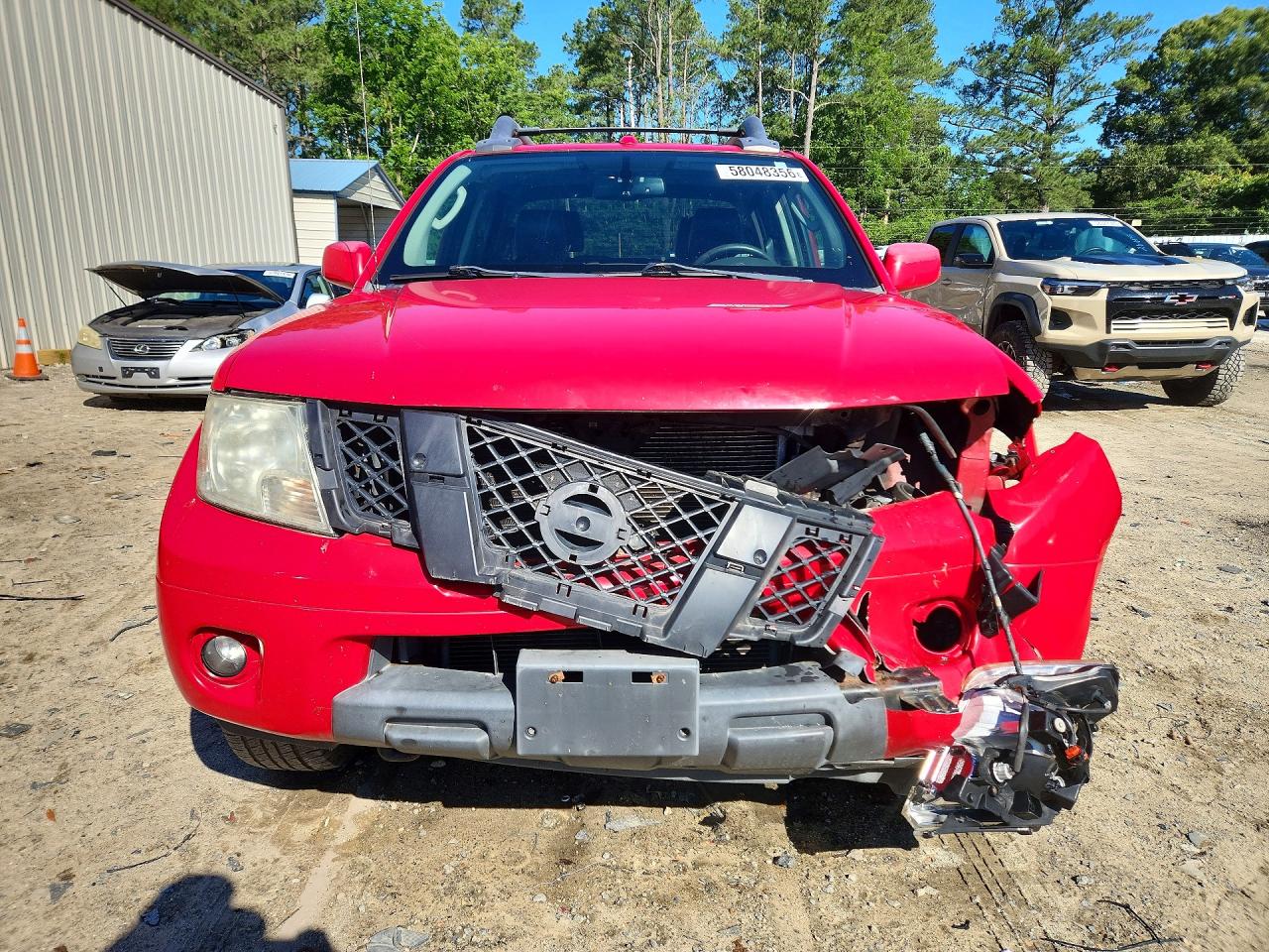 2011 Nissan Frontier Red vin: 1N6AD0EV4BC432697