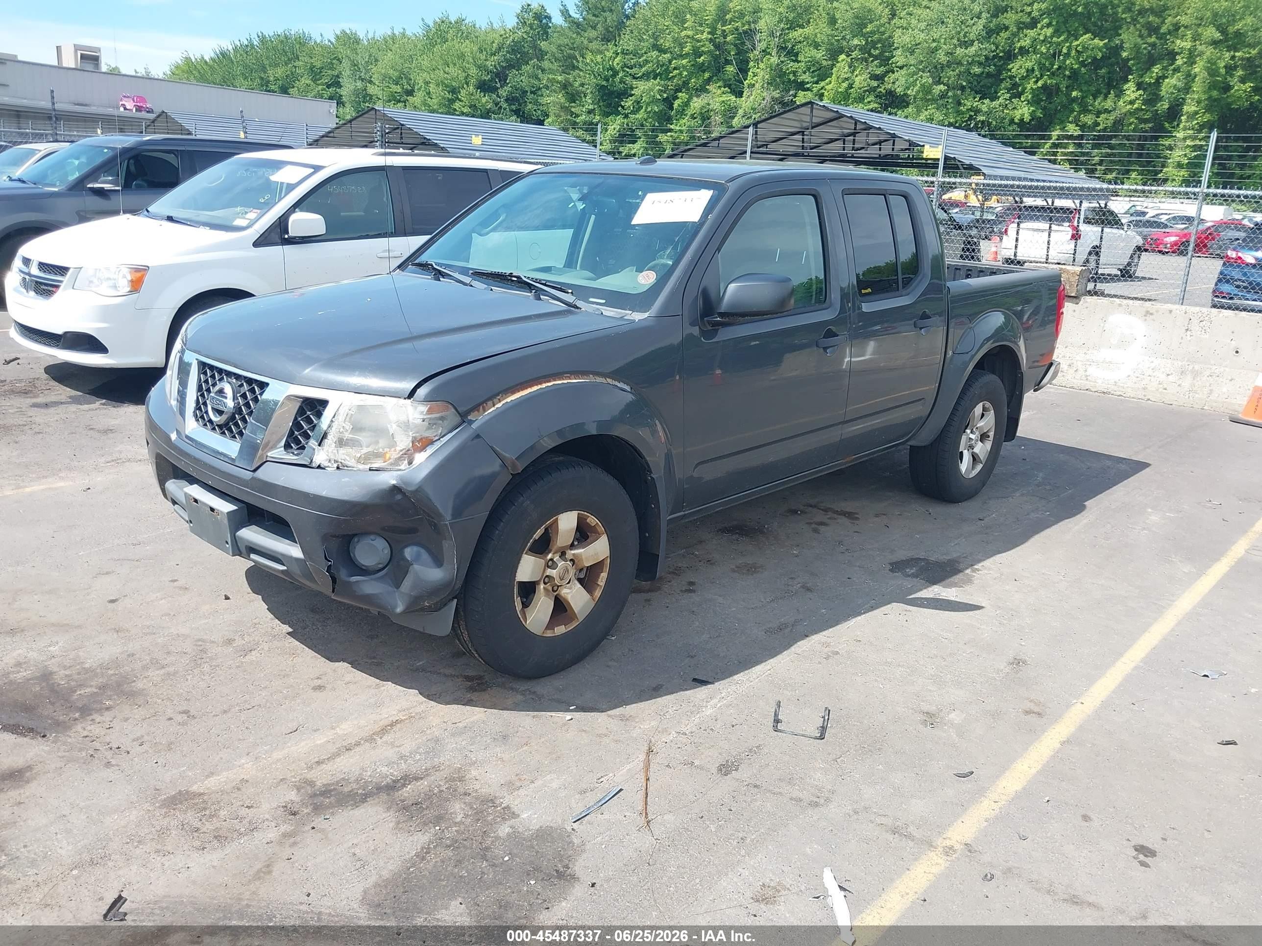 2012 Nissan Frontier Sv Gray vin: 1N6AD0EV4CC410765