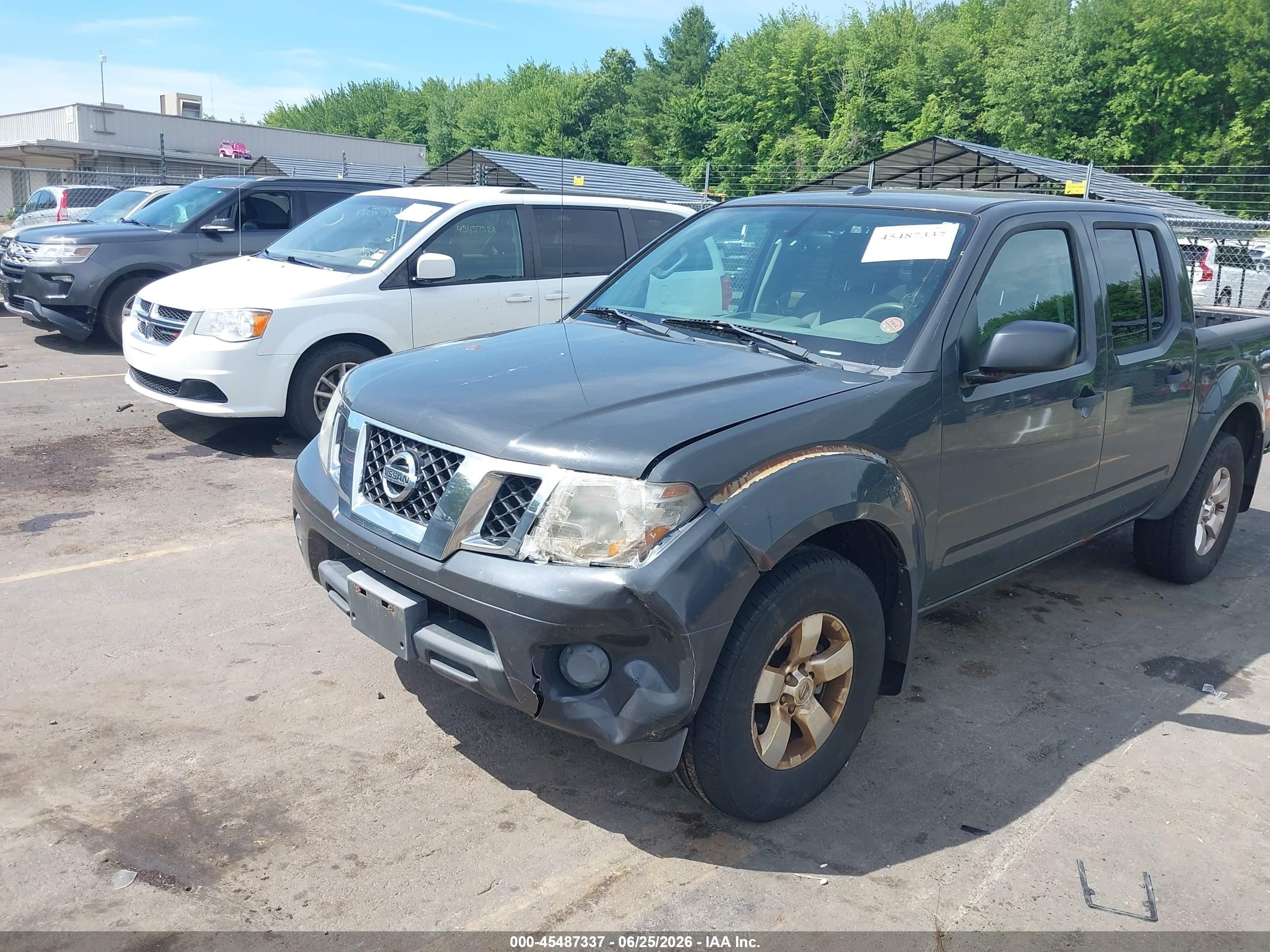 2012 Nissan Frontier Sv Gray vin: 1N6AD0EV4CC410765