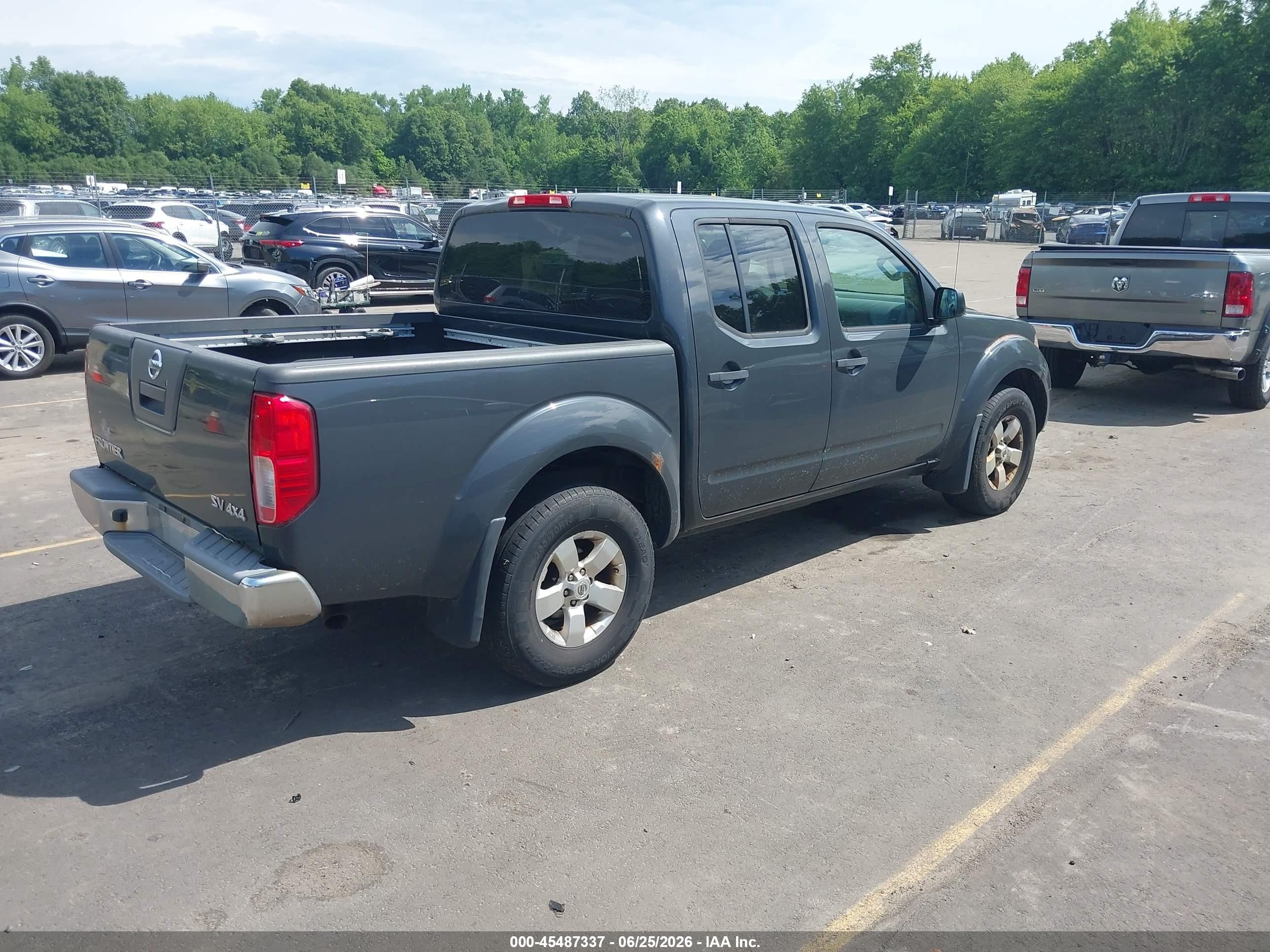 2012 Nissan Frontier Sv Gray vin: 1N6AD0EV4CC410765