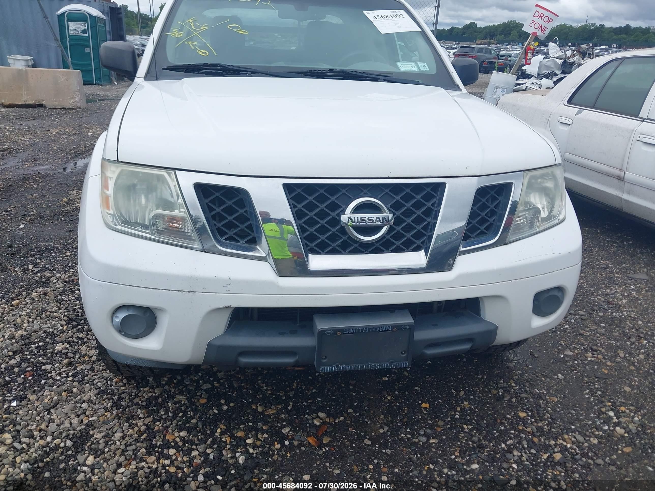 2012 Nissan Frontier Sv White vin: 1N6AD0EV4CC430126