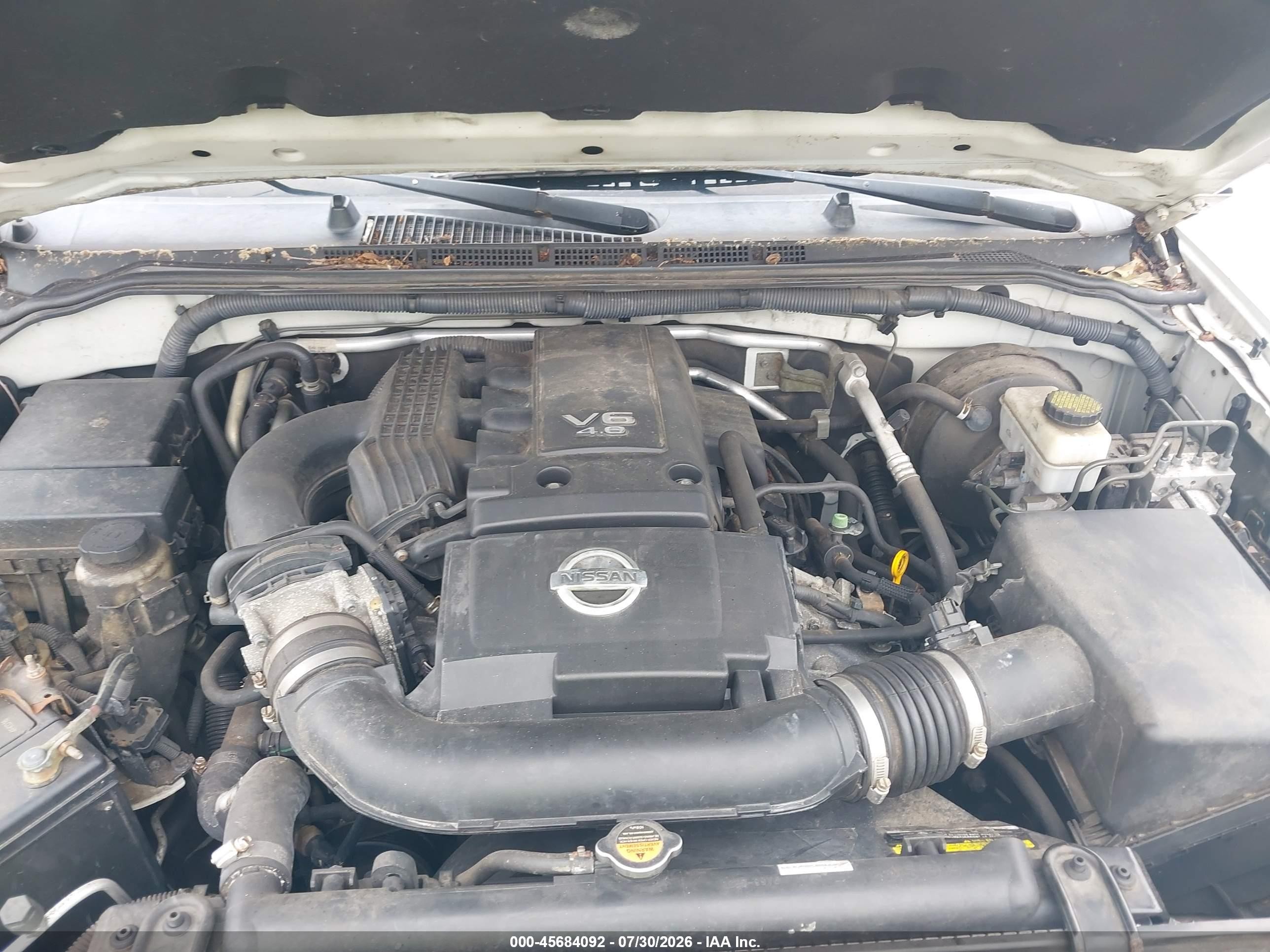 2012 Nissan Frontier Sv White vin: 1N6AD0EV4CC430126