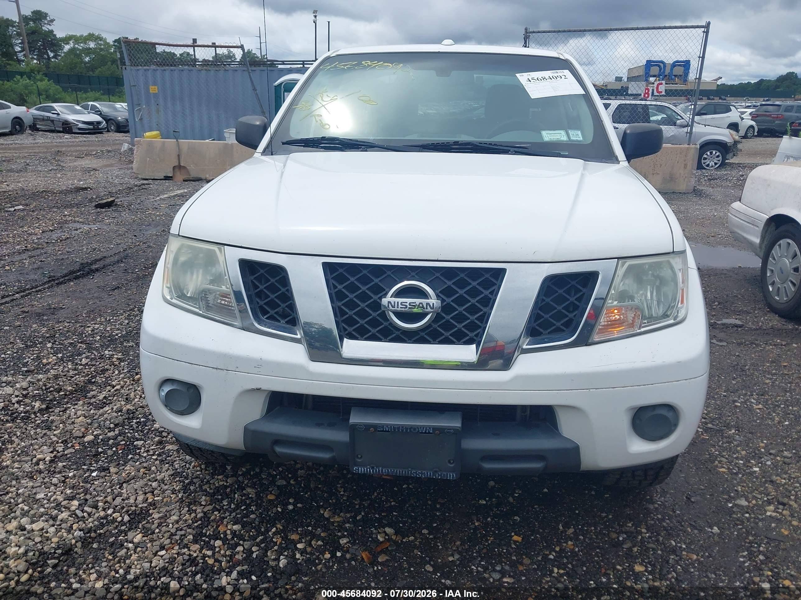 2012 Nissan Frontier Sv White vin: 1N6AD0EV4CC430126