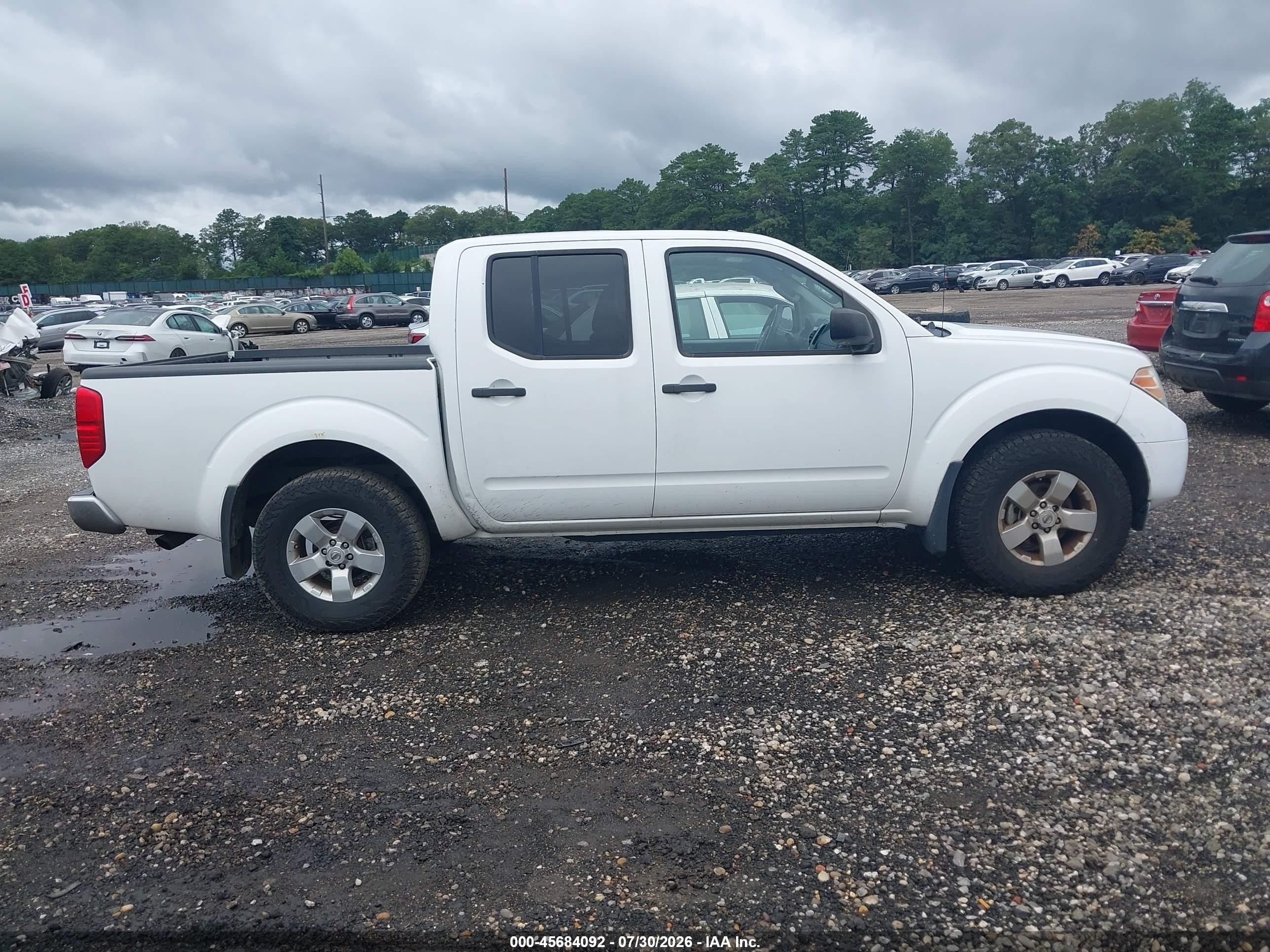 2012 Nissan Frontier Sv White vin: 1N6AD0EV4CC430126