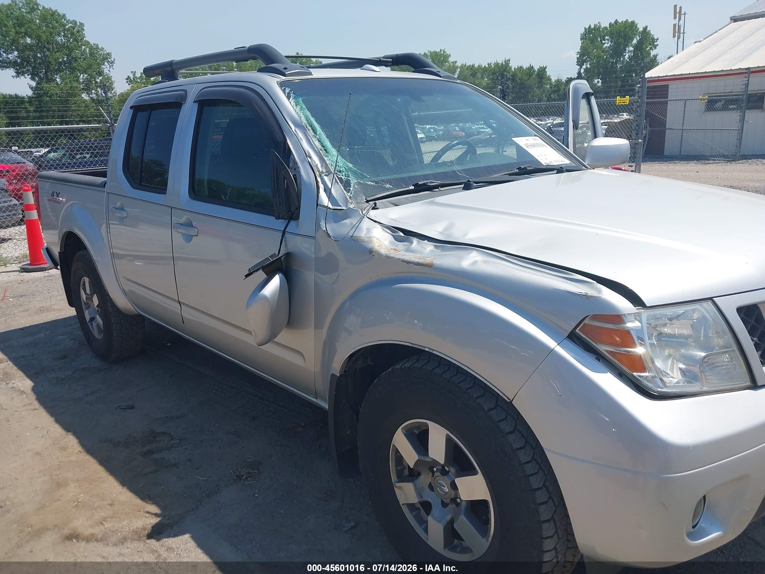 2012 Nissan Frontier Pro-4x Silver vin: 1N6AD0EV4CC469315