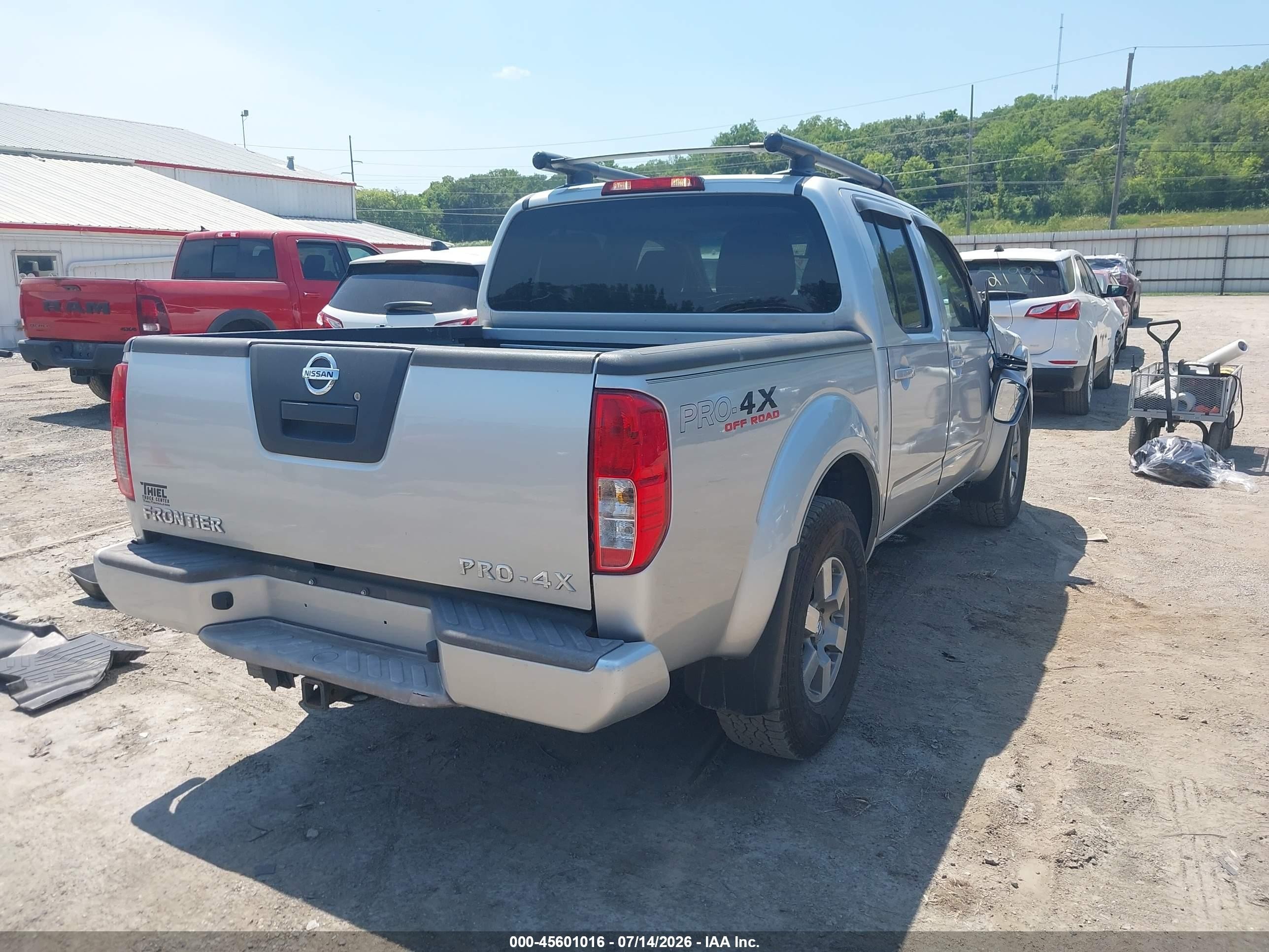 2012 Nissan Frontier Pro-4x Silver vin: 1N6AD0EV4CC469315