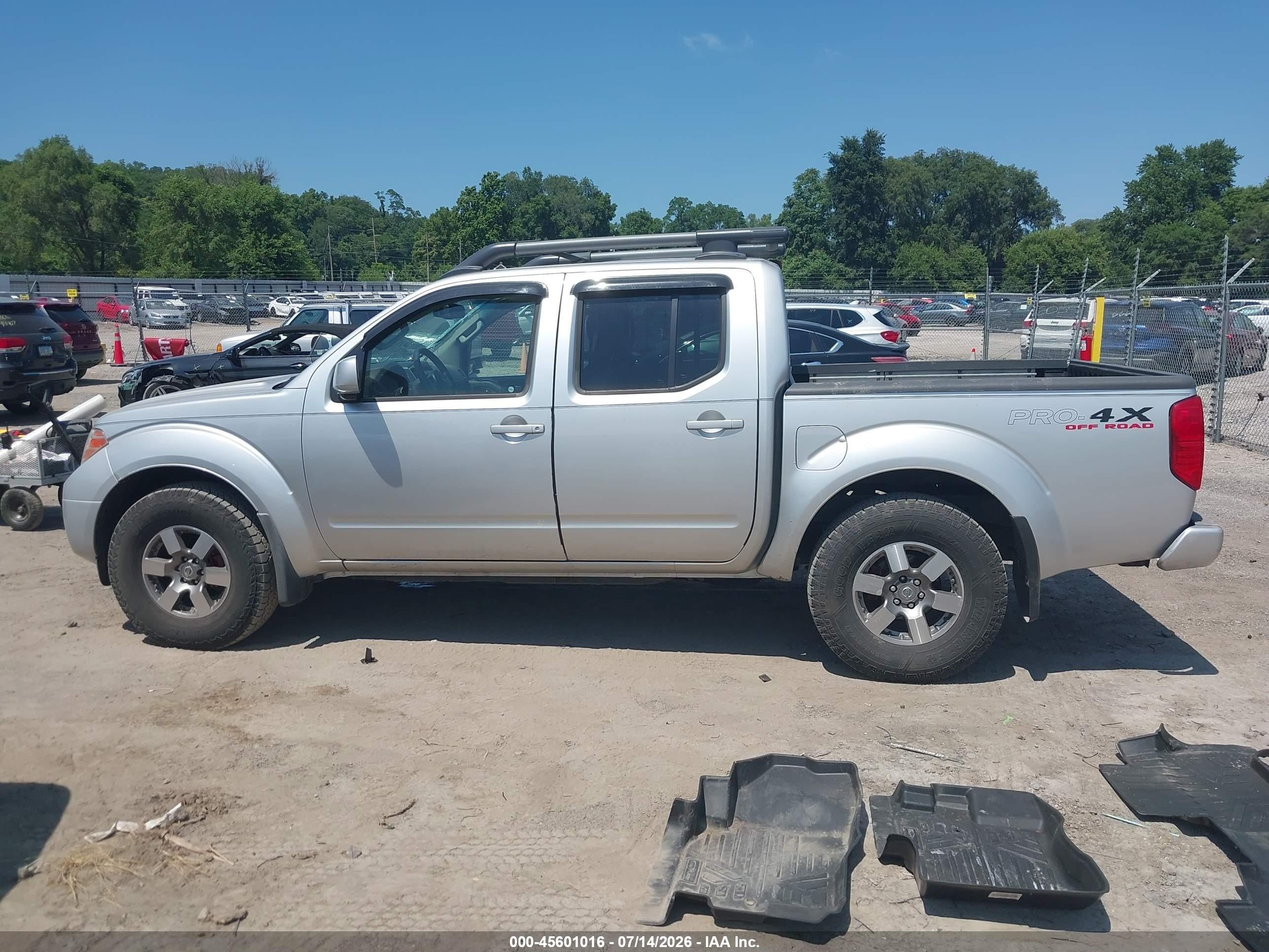 2012 Nissan Frontier Pro-4x Silver vin: 1N6AD0EV4CC469315