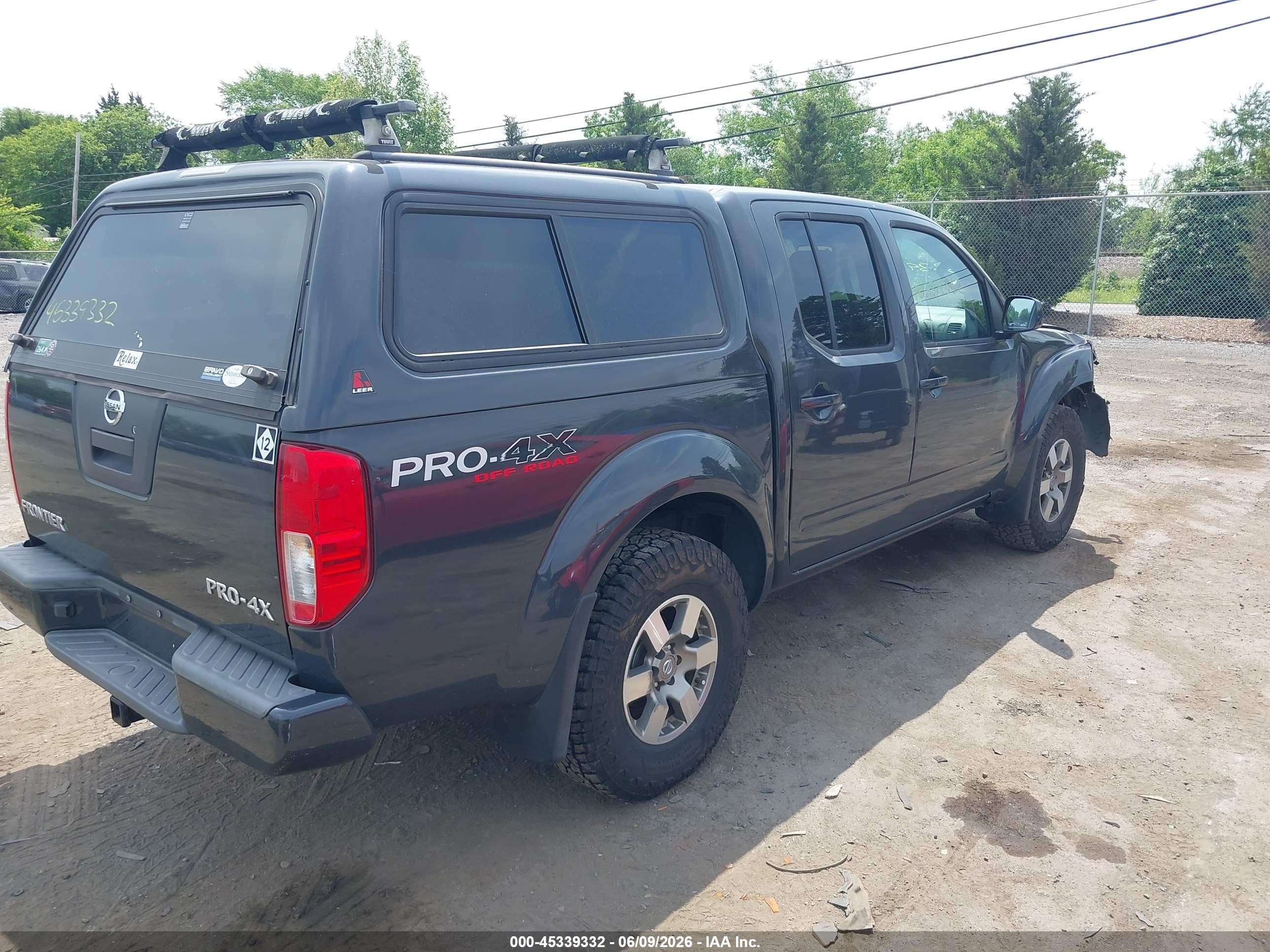 2012 Nissan Frontier Pro-4x Gray vin: 1N6AD0EV4CC480198