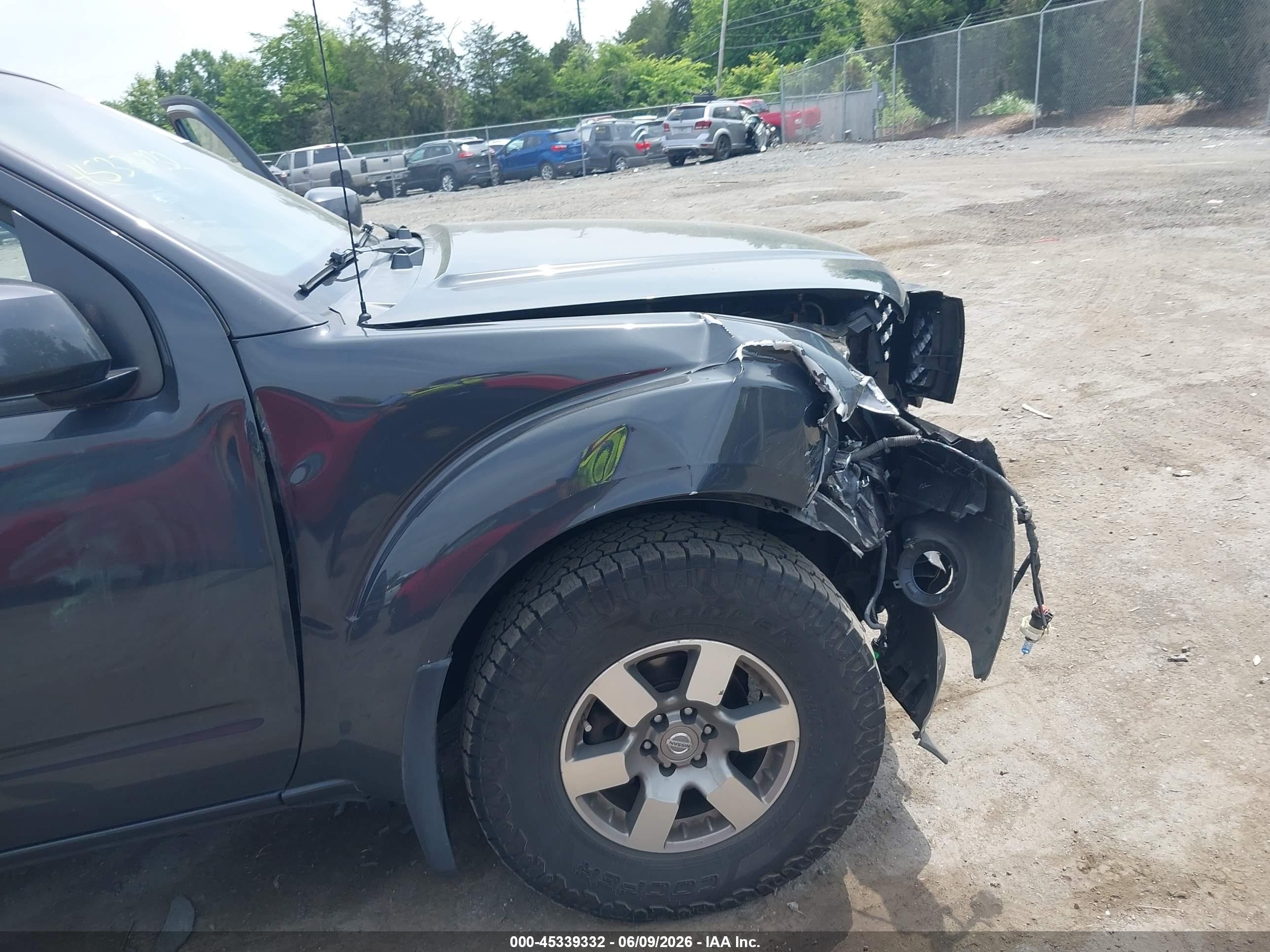 2012 Nissan Frontier Pro-4x Gray vin: 1N6AD0EV4CC480198