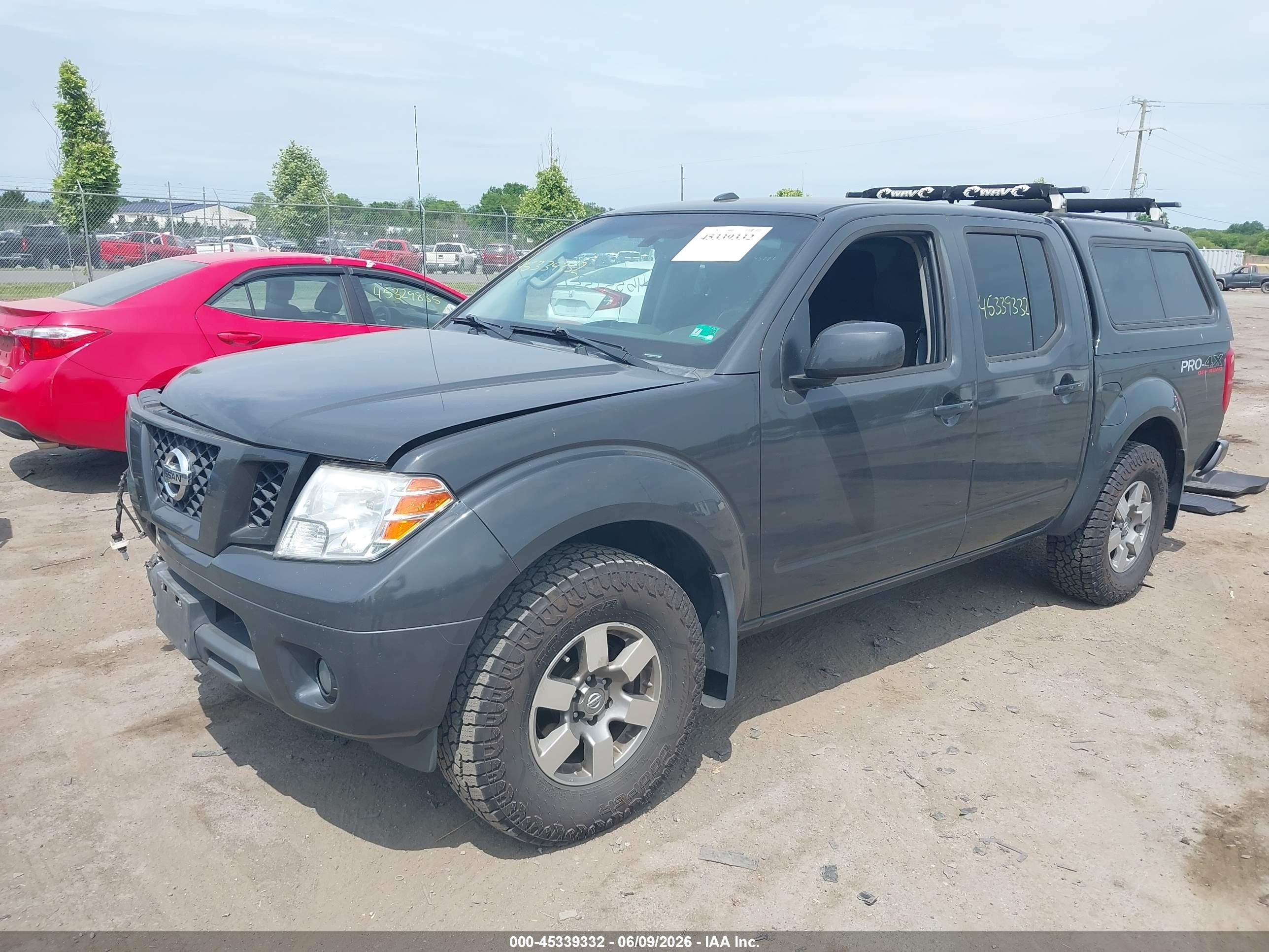 2012 Nissan Frontier Pro-4x Gray vin: 1N6AD0EV4CC480198