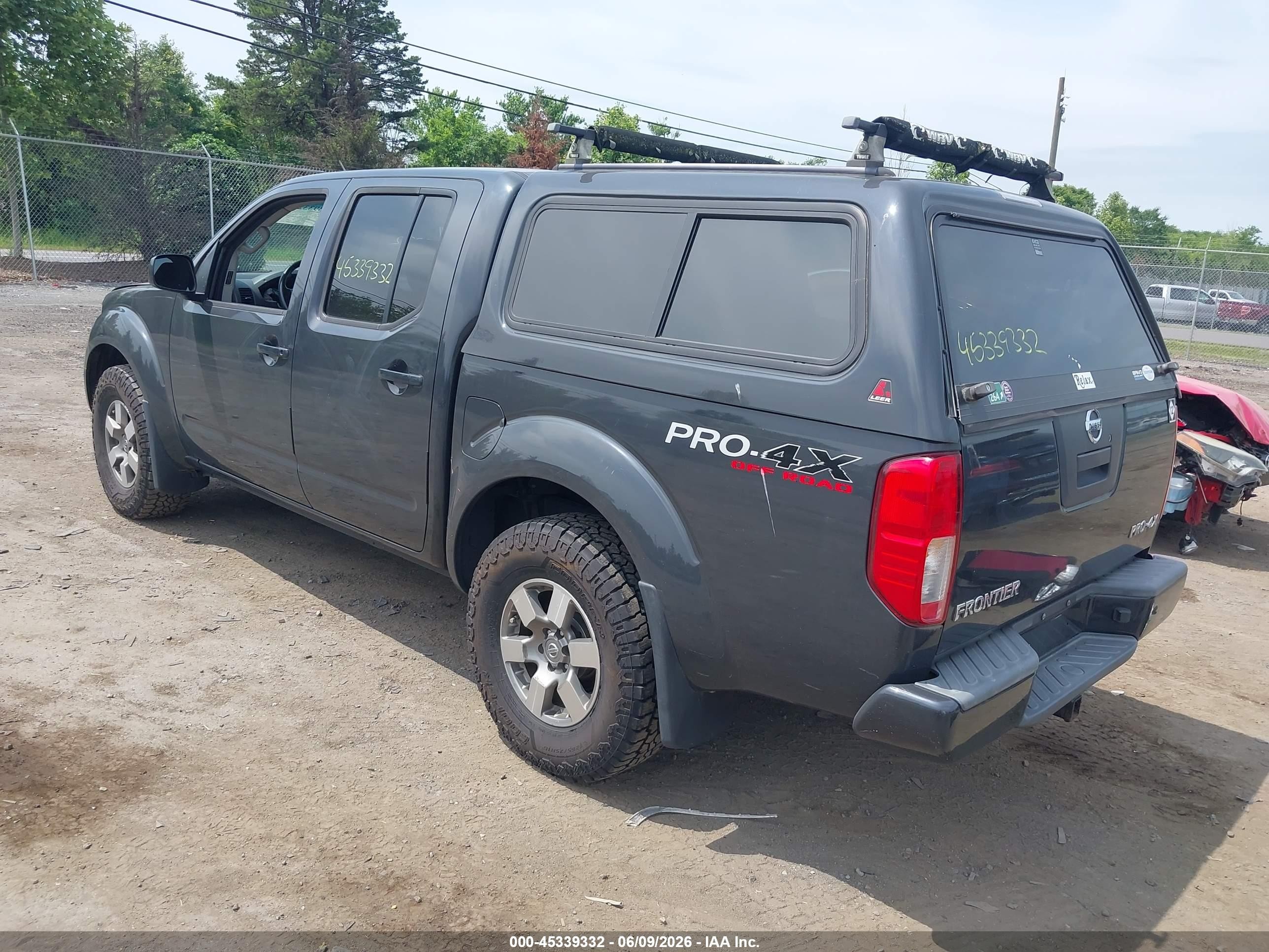 2012 Nissan Frontier Pro-4x Gray vin: 1N6AD0EV4CC480198