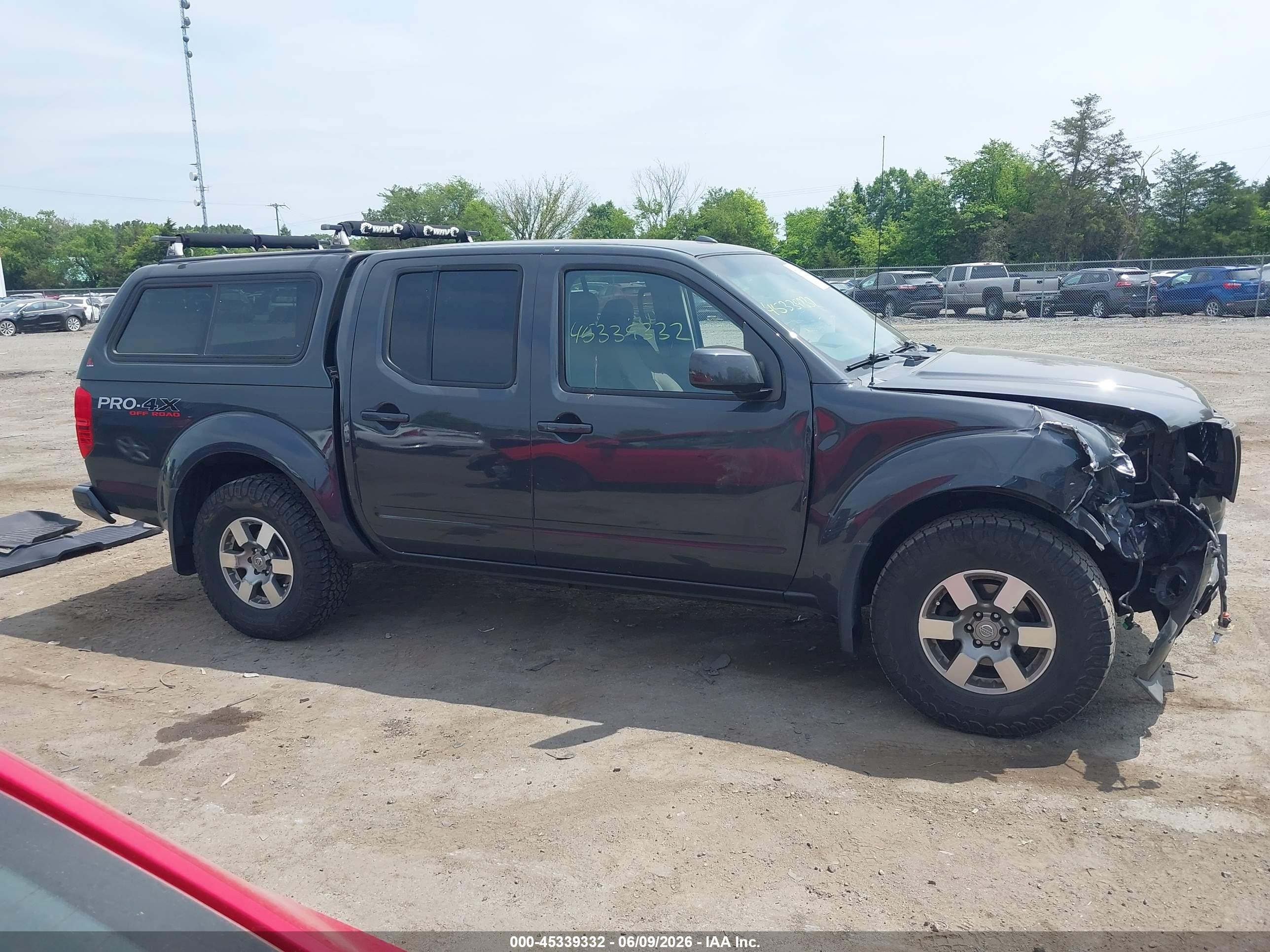 2012 Nissan Frontier Pro-4x Gray vin: 1N6AD0EV4CC480198