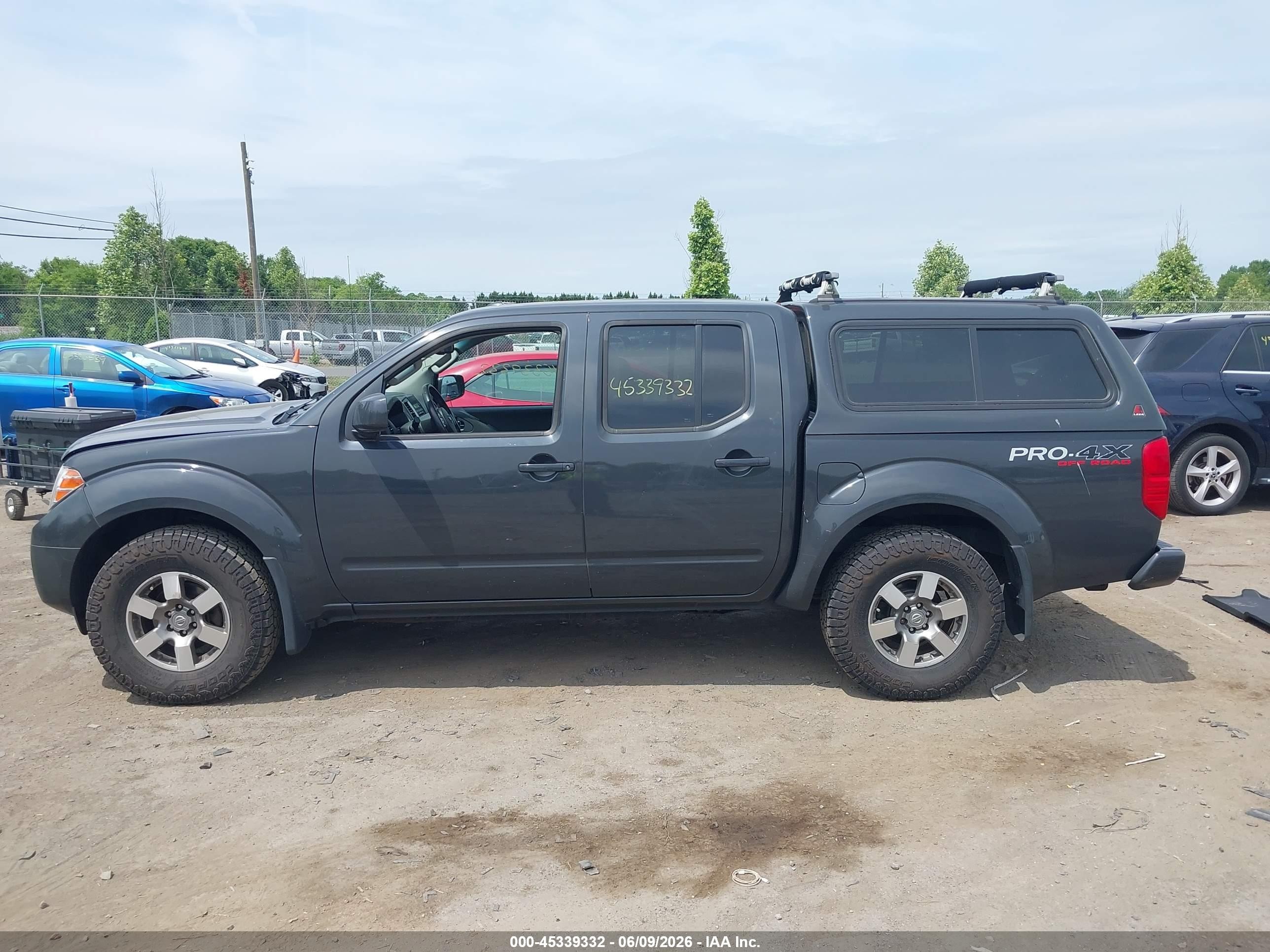 2012 Nissan Frontier Pro-4x Gray vin: 1N6AD0EV4CC480198