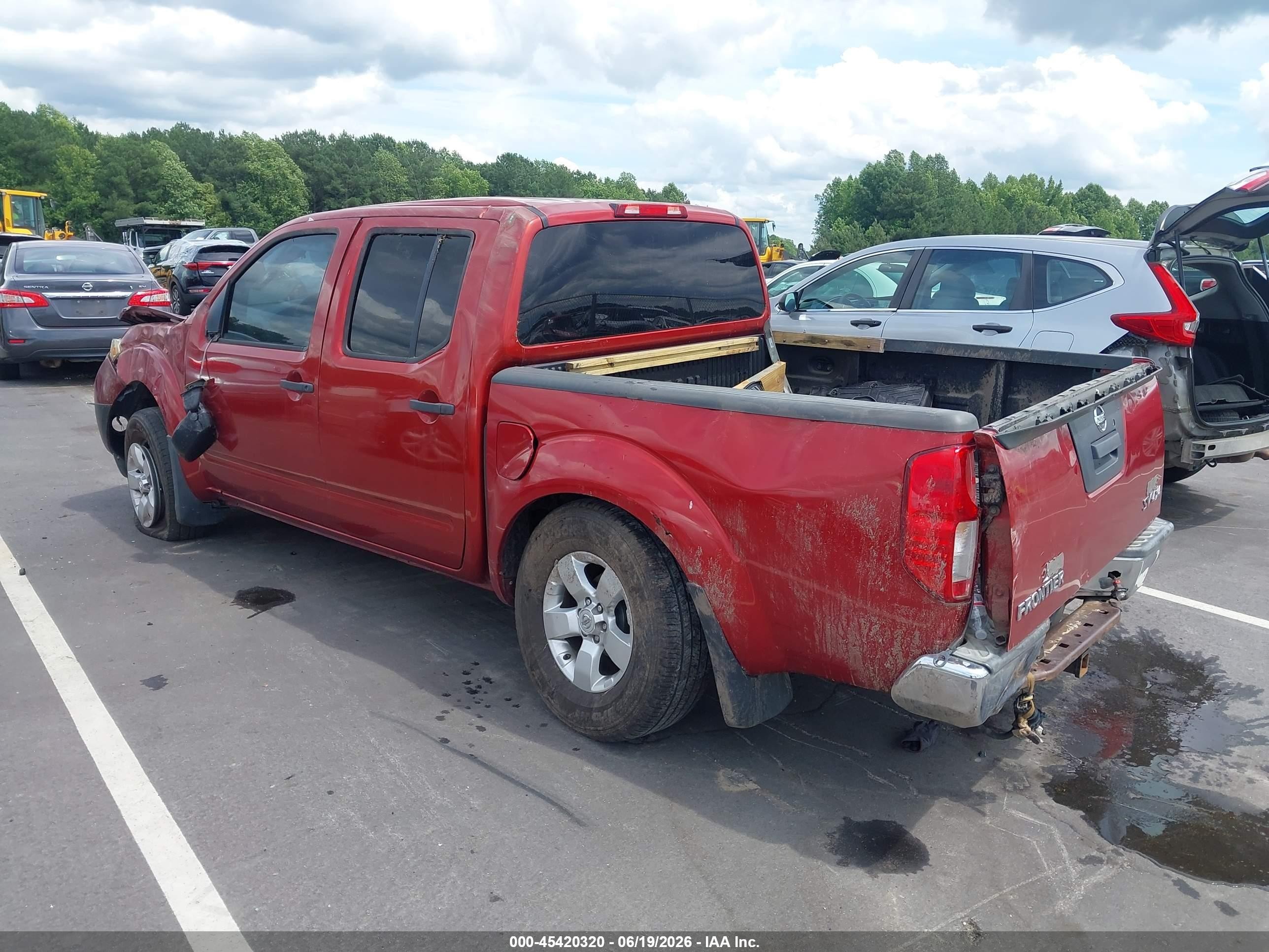 2013 Nissan Frontier Sv Red vin: 1N6AD0EV4DN757809