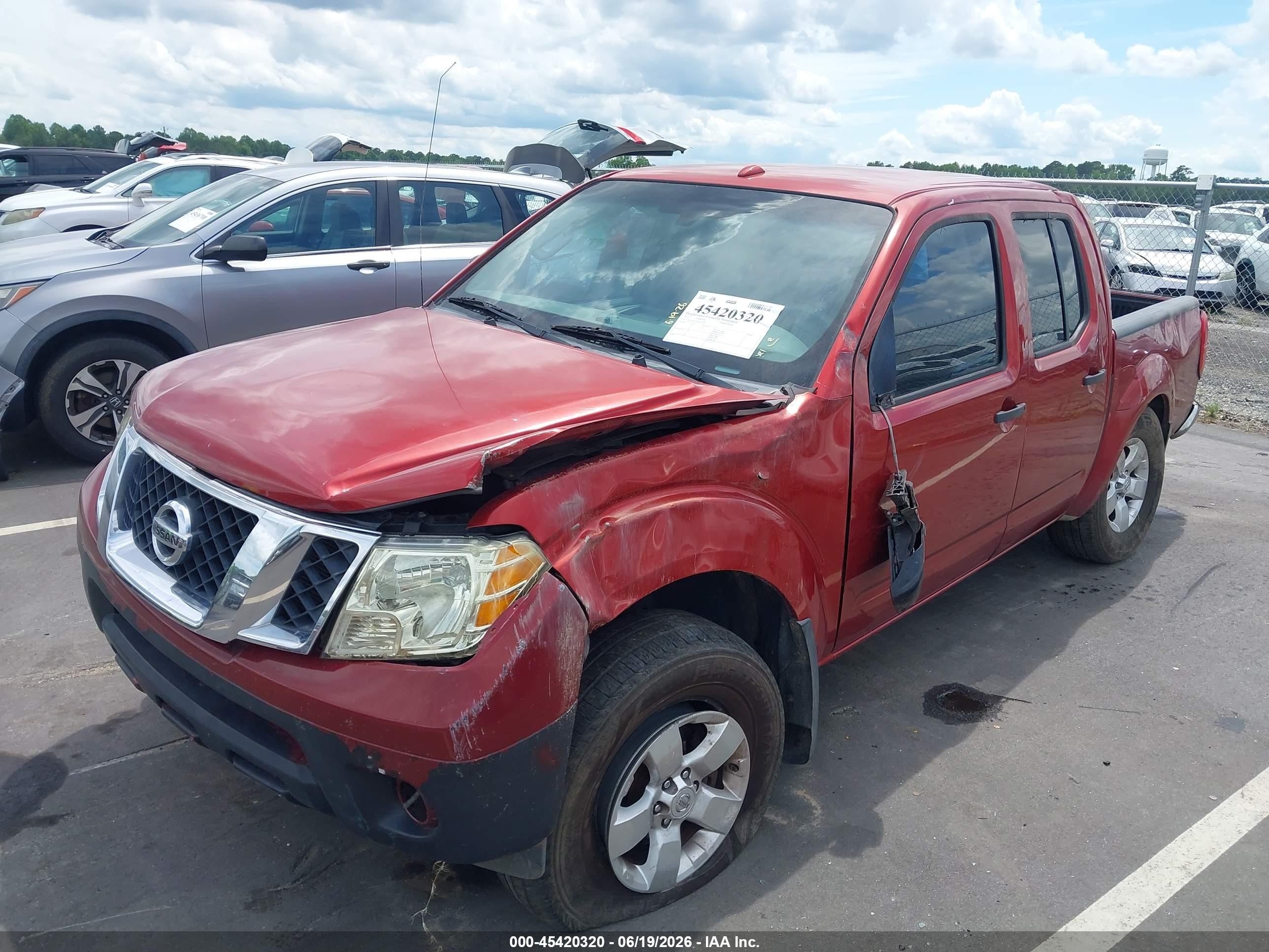 2013 Nissan Frontier Sv Red vin: 1N6AD0EV4DN757809
