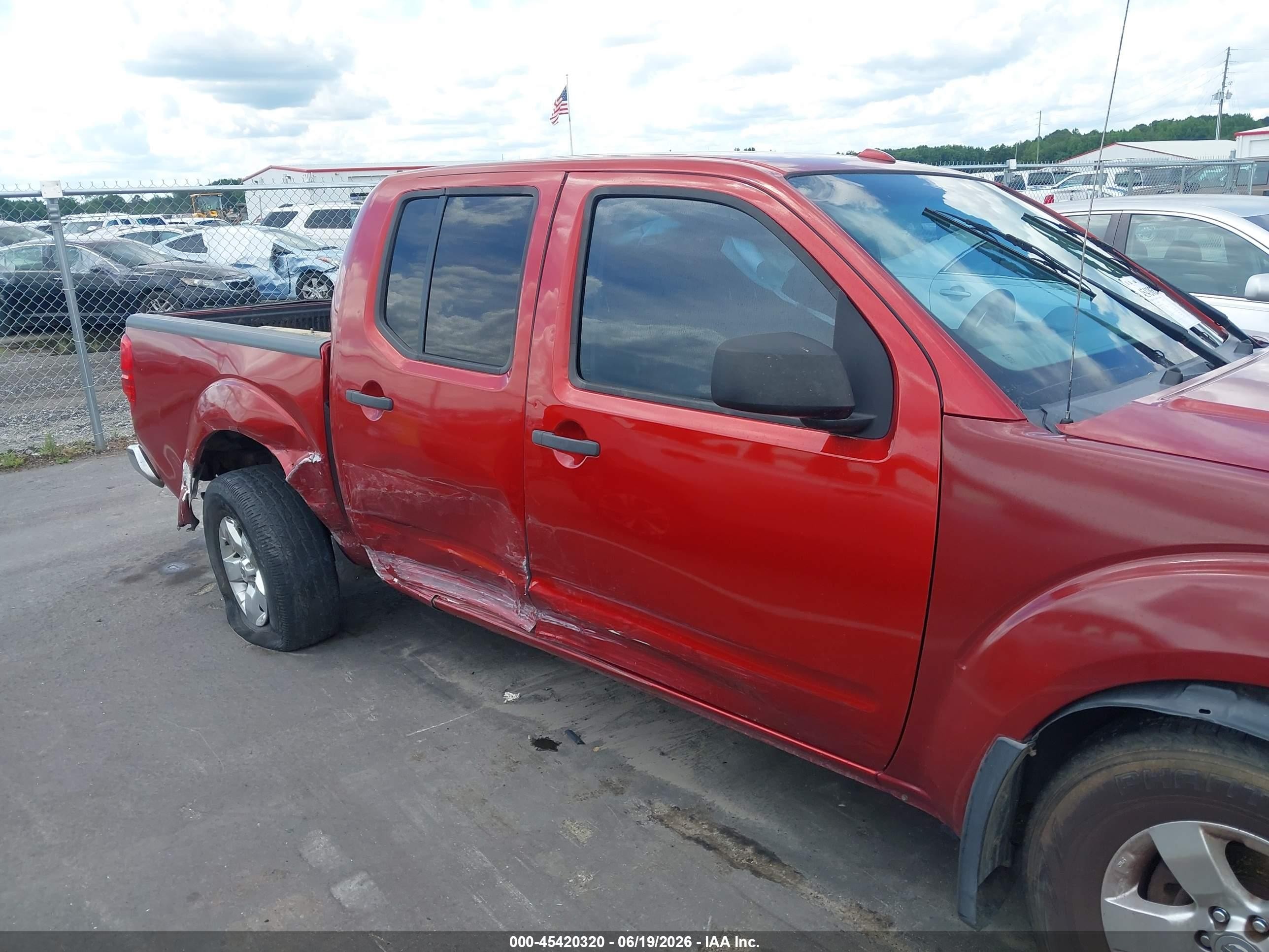2013 Nissan Frontier Sv Red vin: 1N6AD0EV4DN757809