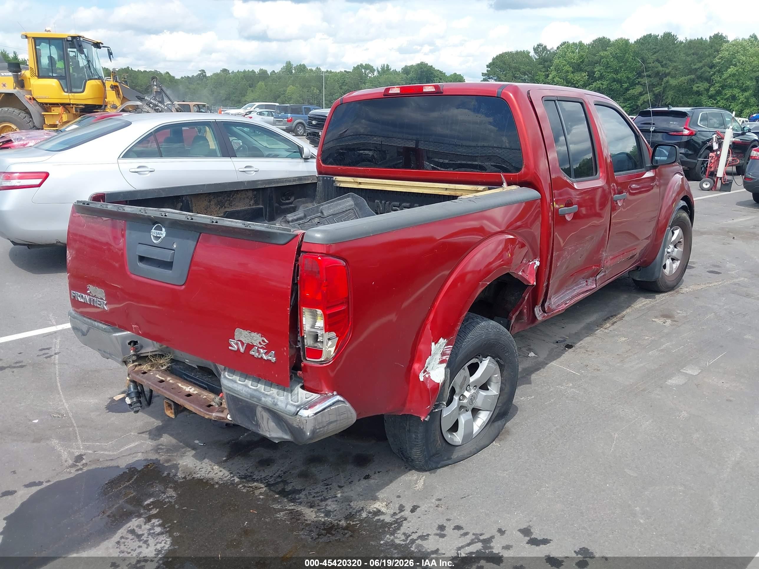 2013 Nissan Frontier Sv Red vin: 1N6AD0EV4DN757809