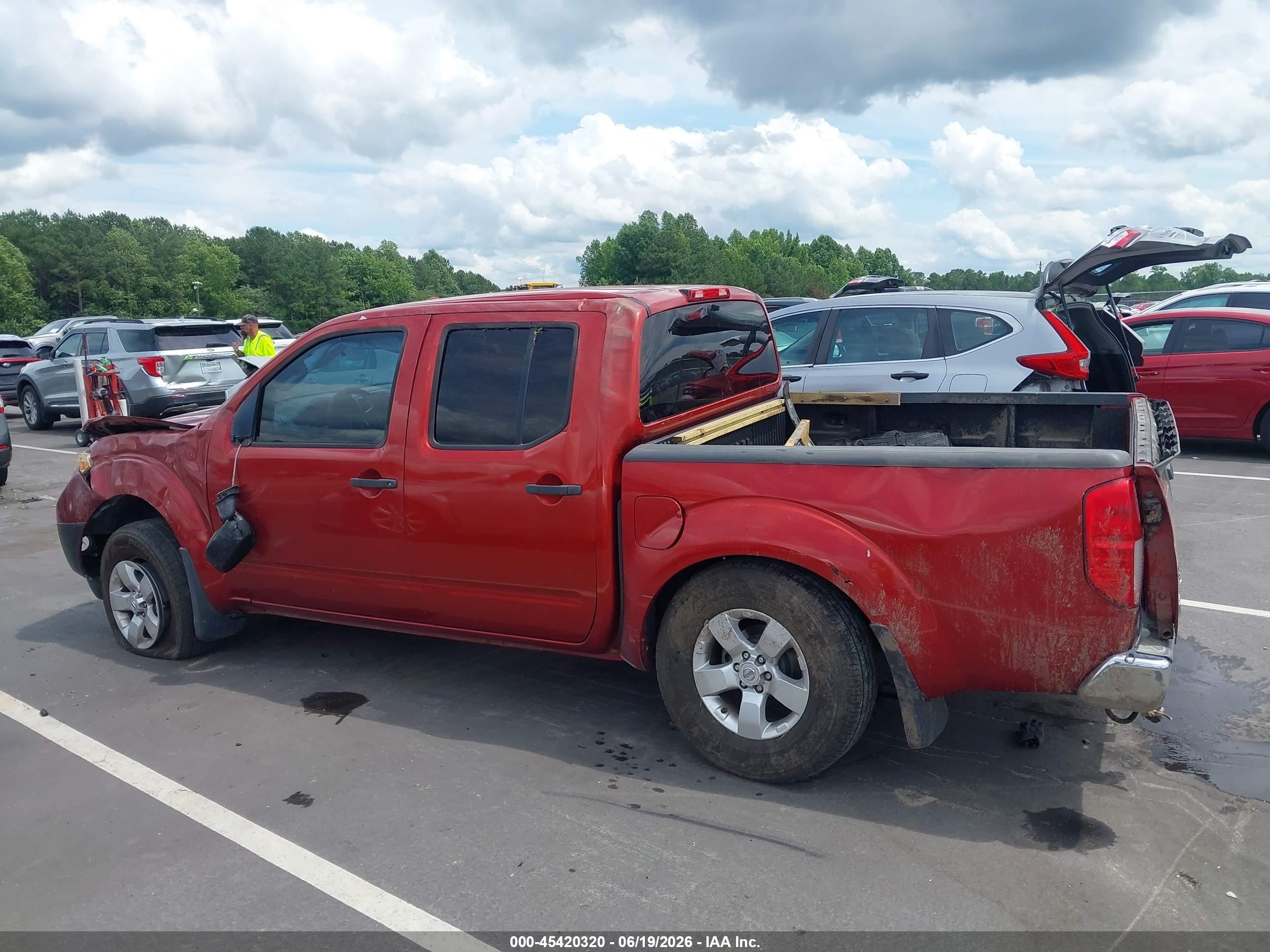 2013 Nissan Frontier Sv Red vin: 1N6AD0EV4DN757809