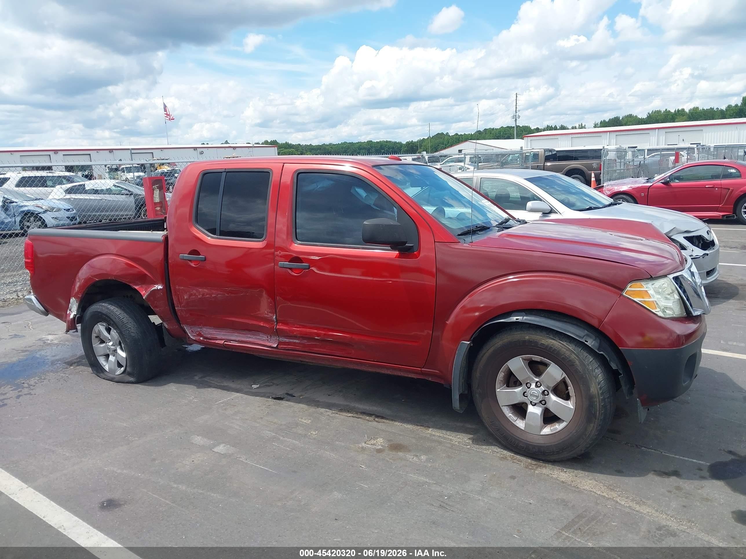 2013 Nissan Frontier Sv Red vin: 1N6AD0EV4DN757809
