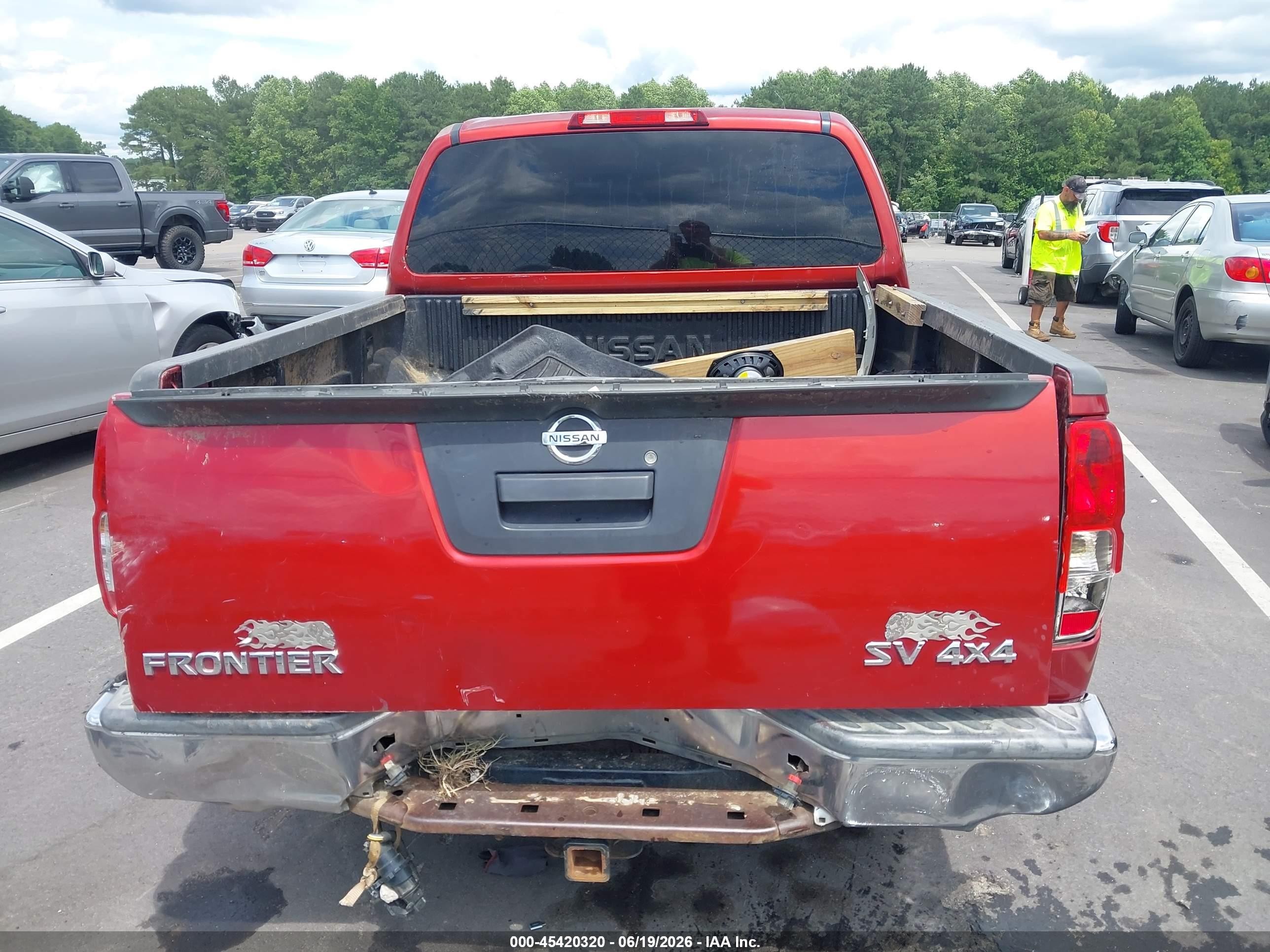 2013 Nissan Frontier Sv Red vin: 1N6AD0EV4DN757809
