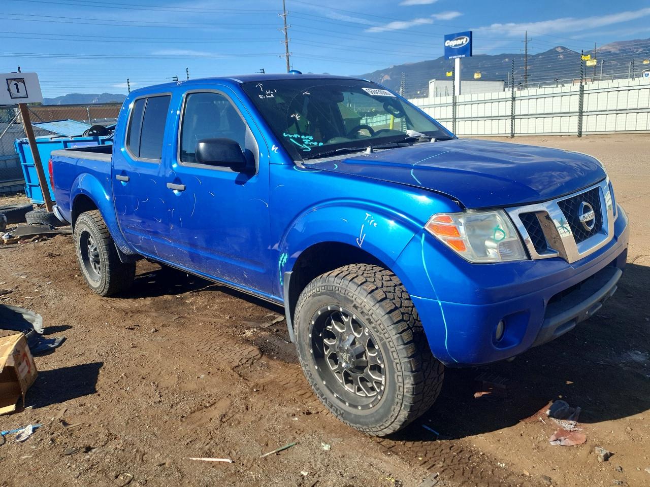 2014 Nissan Frontier S Blue vin: 1N6AD0EV4EN727257