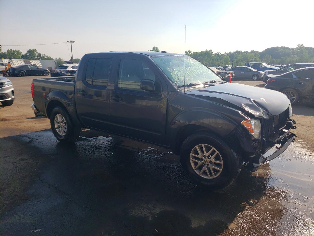 2014 Nissan Frontier Sv Gray vin: 1N6AD0EV4EN738906
