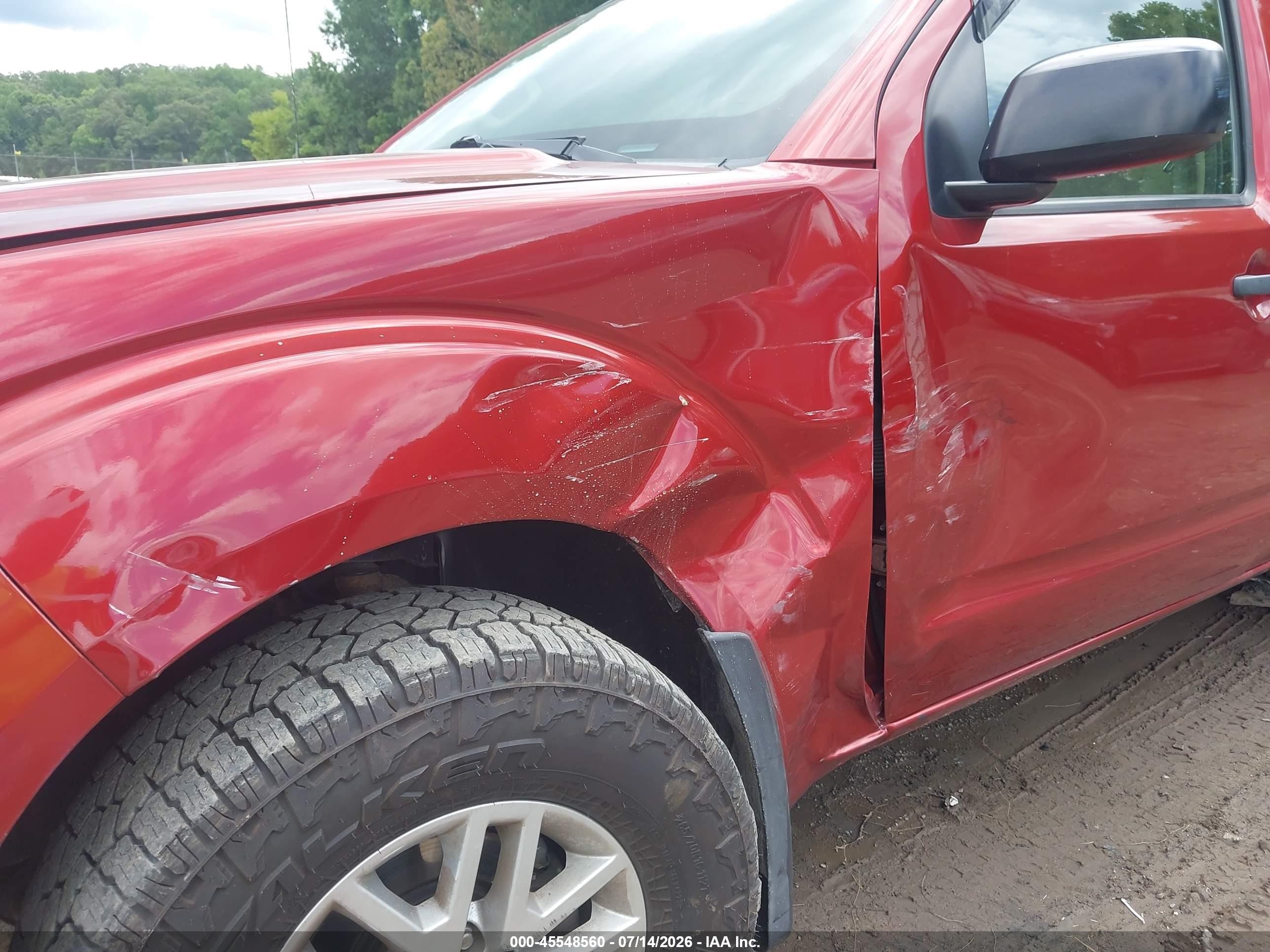 2014 Nissan Frontier Sv Red vin: 1N6AD0EV4EN742616