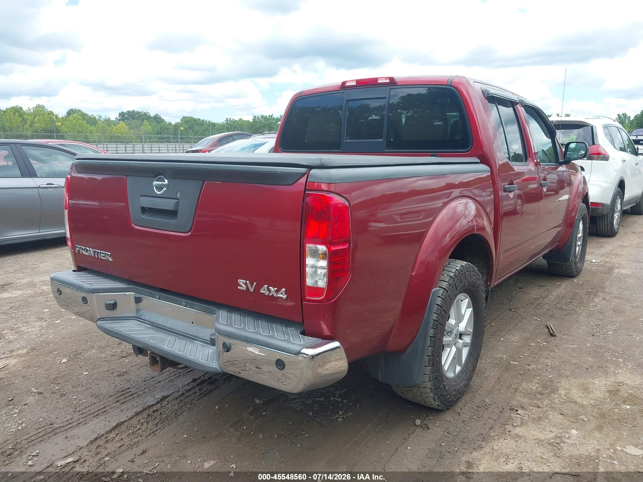 2014 Nissan Frontier Sv Red vin: 1N6AD0EV4EN742616