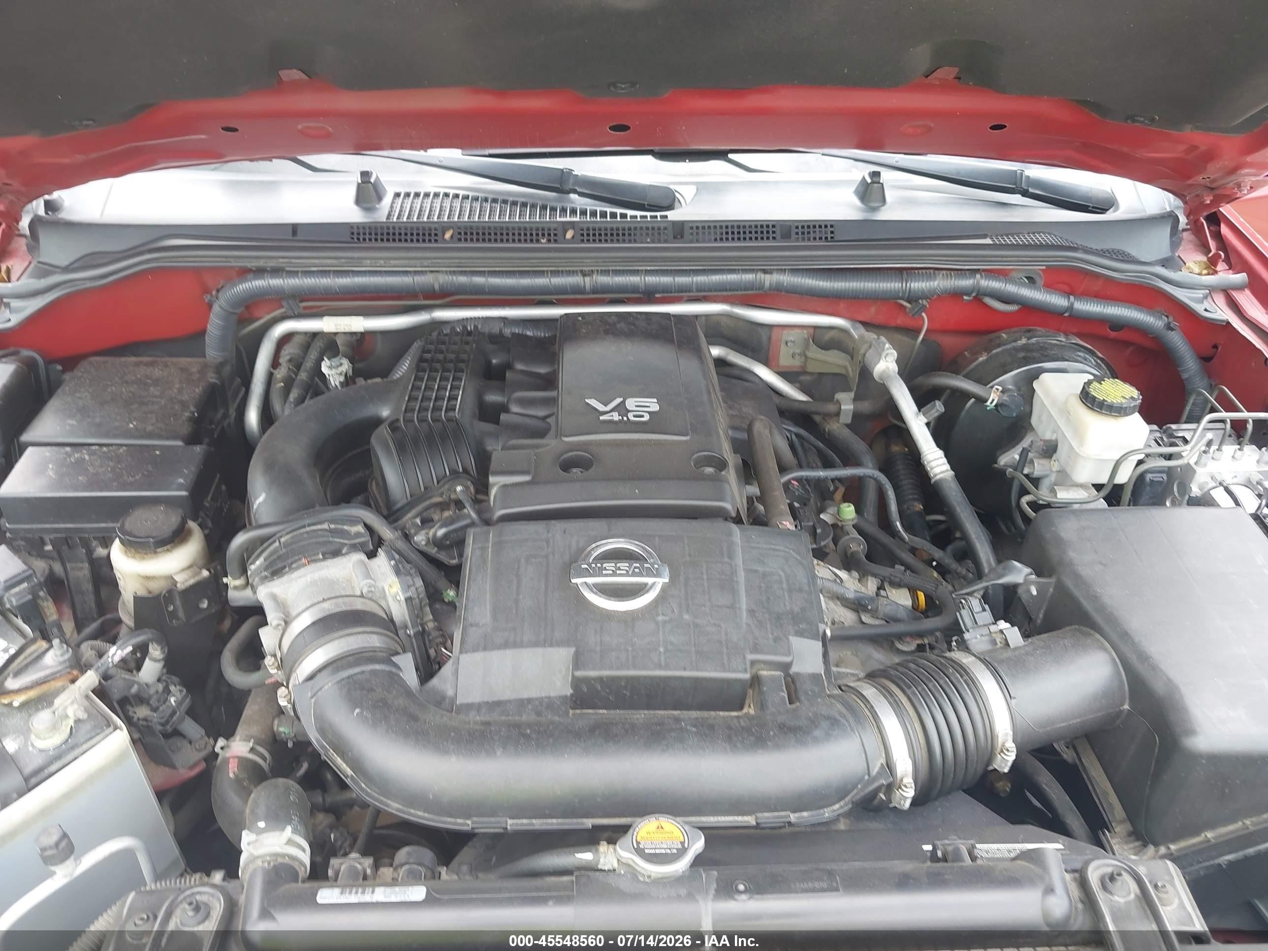 2014 Nissan Frontier Sv Red vin: 1N6AD0EV4EN742616