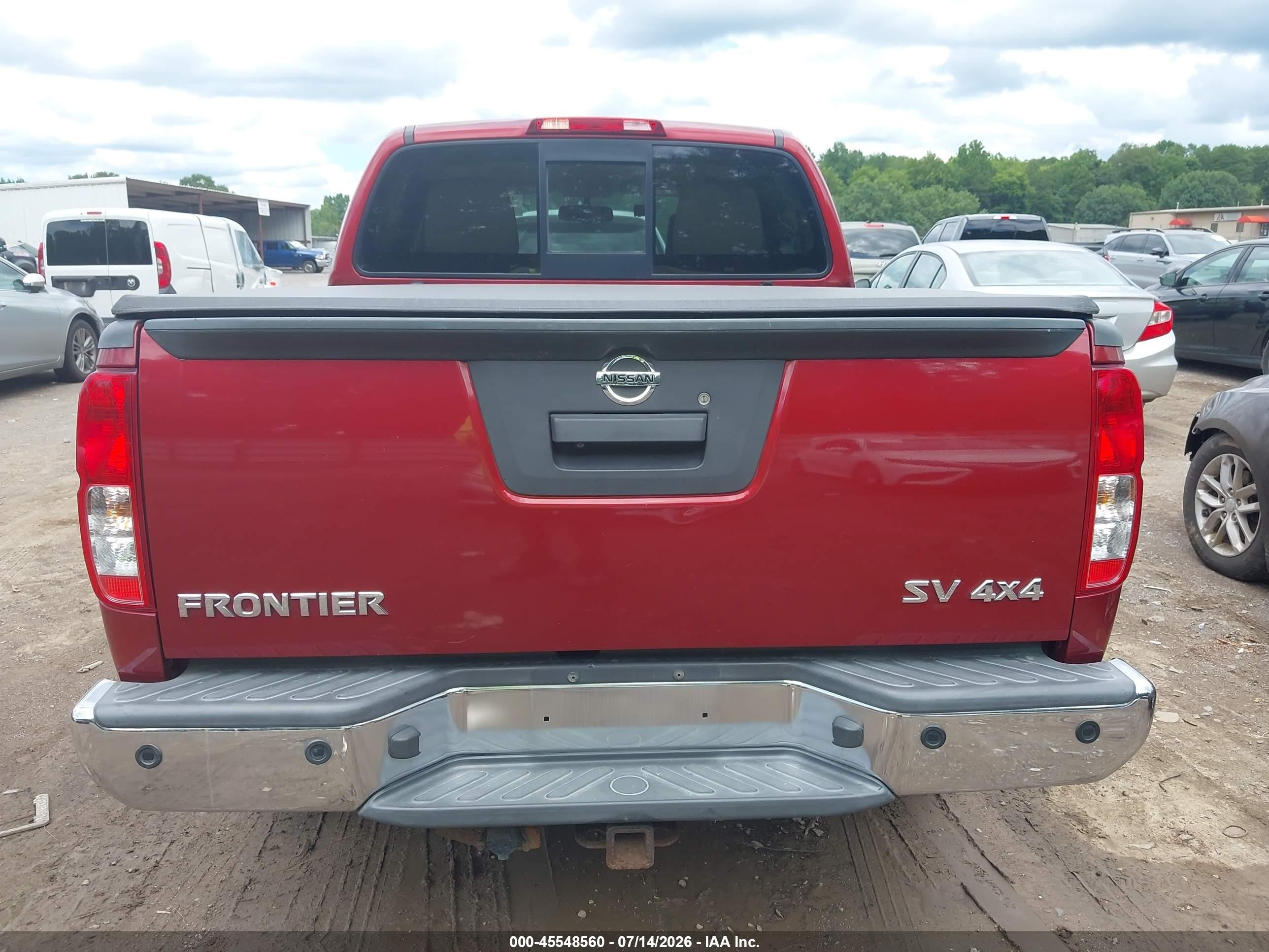 2014 Nissan Frontier Sv Red vin: 1N6AD0EV4EN742616