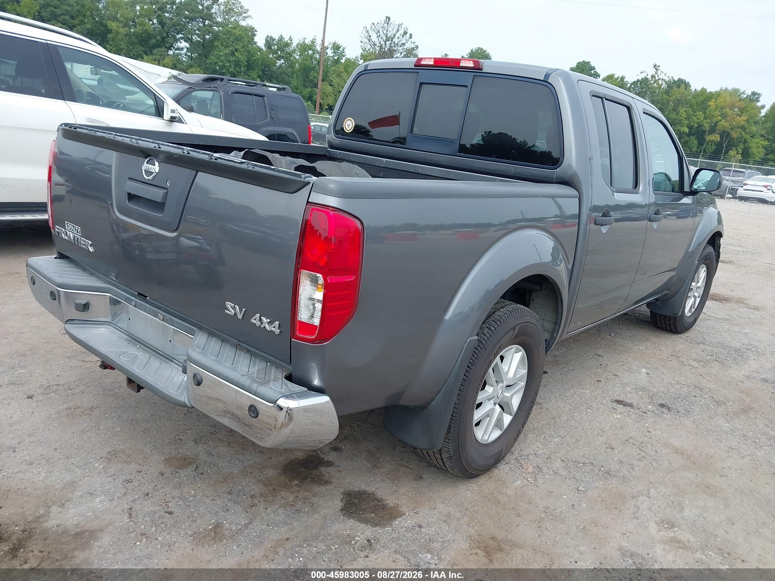 2019 Nissan Frontier Sv Серый vin: 1N6AD0EV4KN721826
