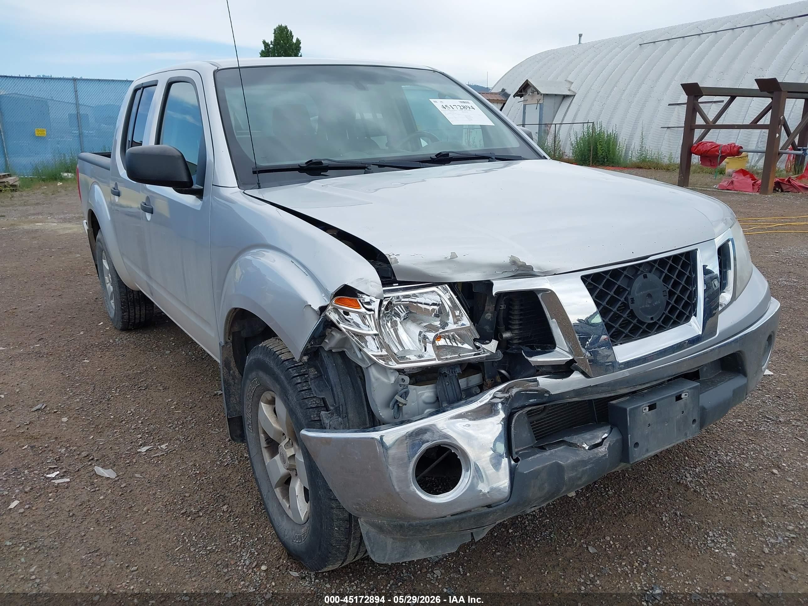 2010 Nissan Frontier Se Silver vin: 1N6AD0EV5AC435025