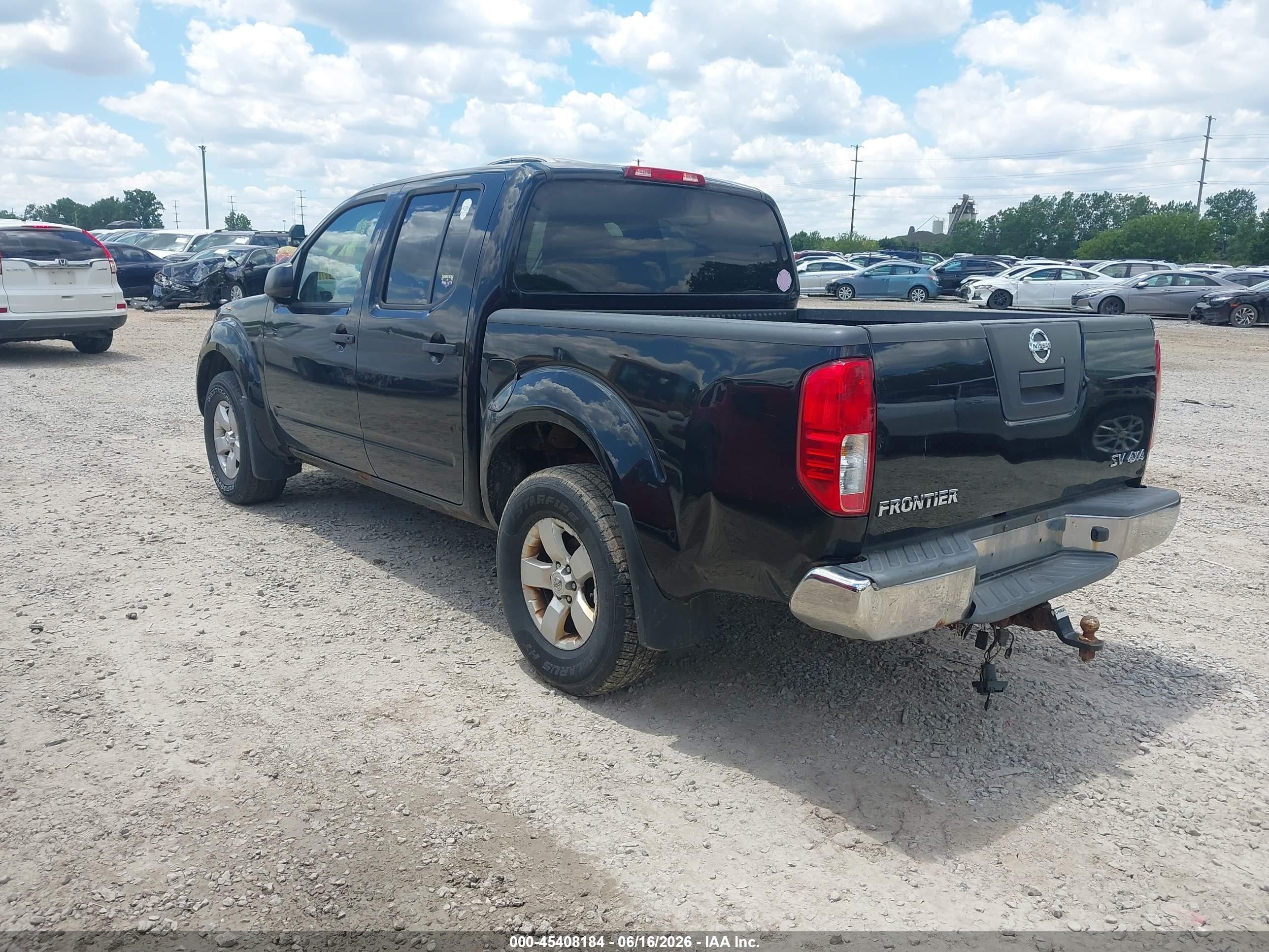 2012 Nissan Frontier Sv Black vin: 1N6AD0EV5CC436775