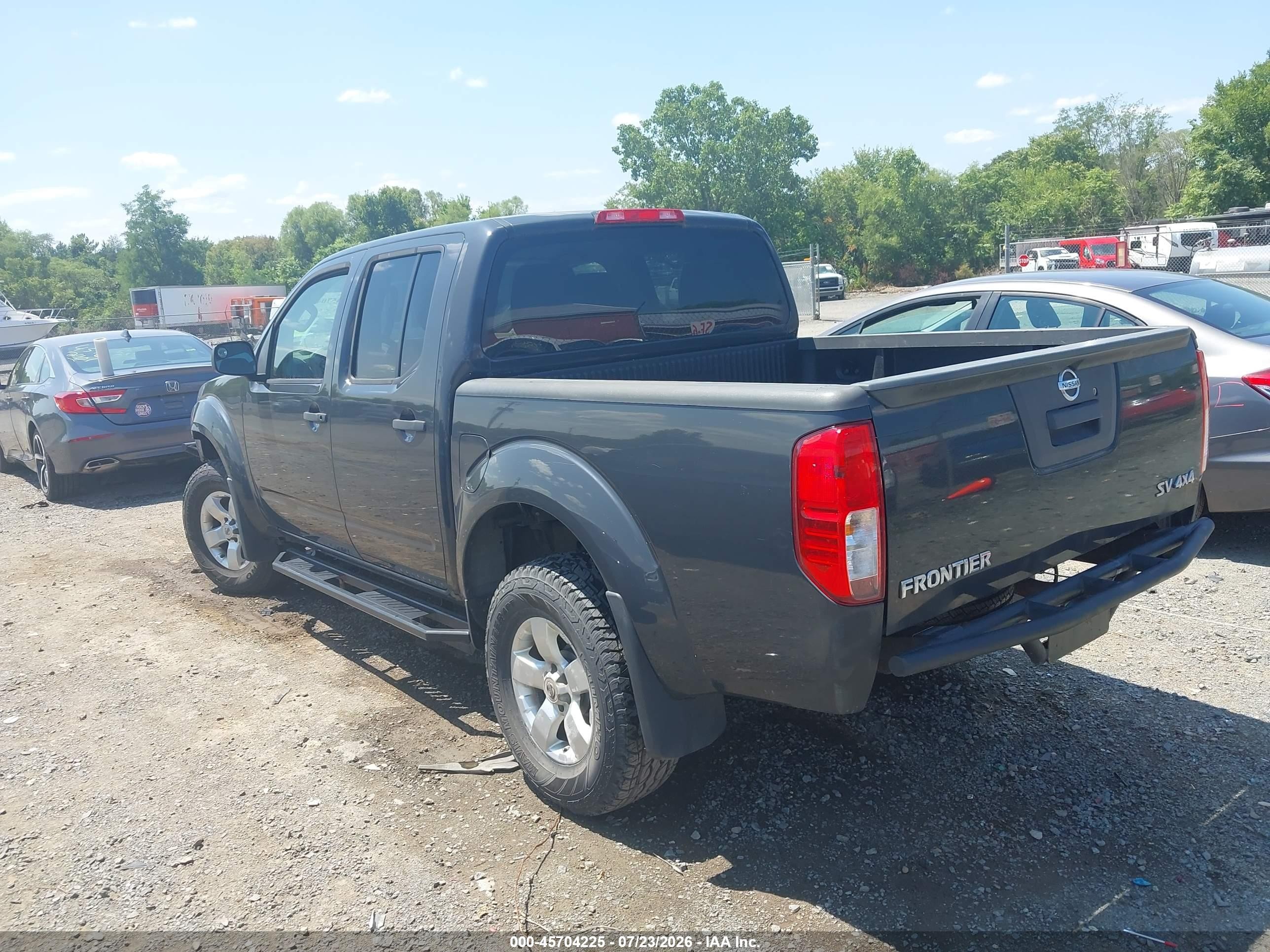 2013 Nissan Frontier Sv Gray vin: 1N6AD0EV5DN723393