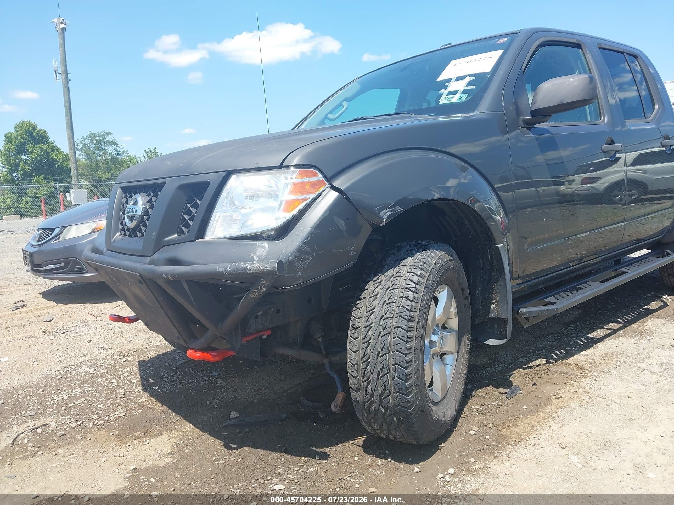 2013 Nissan Frontier Sv Gray vin: 1N6AD0EV5DN723393