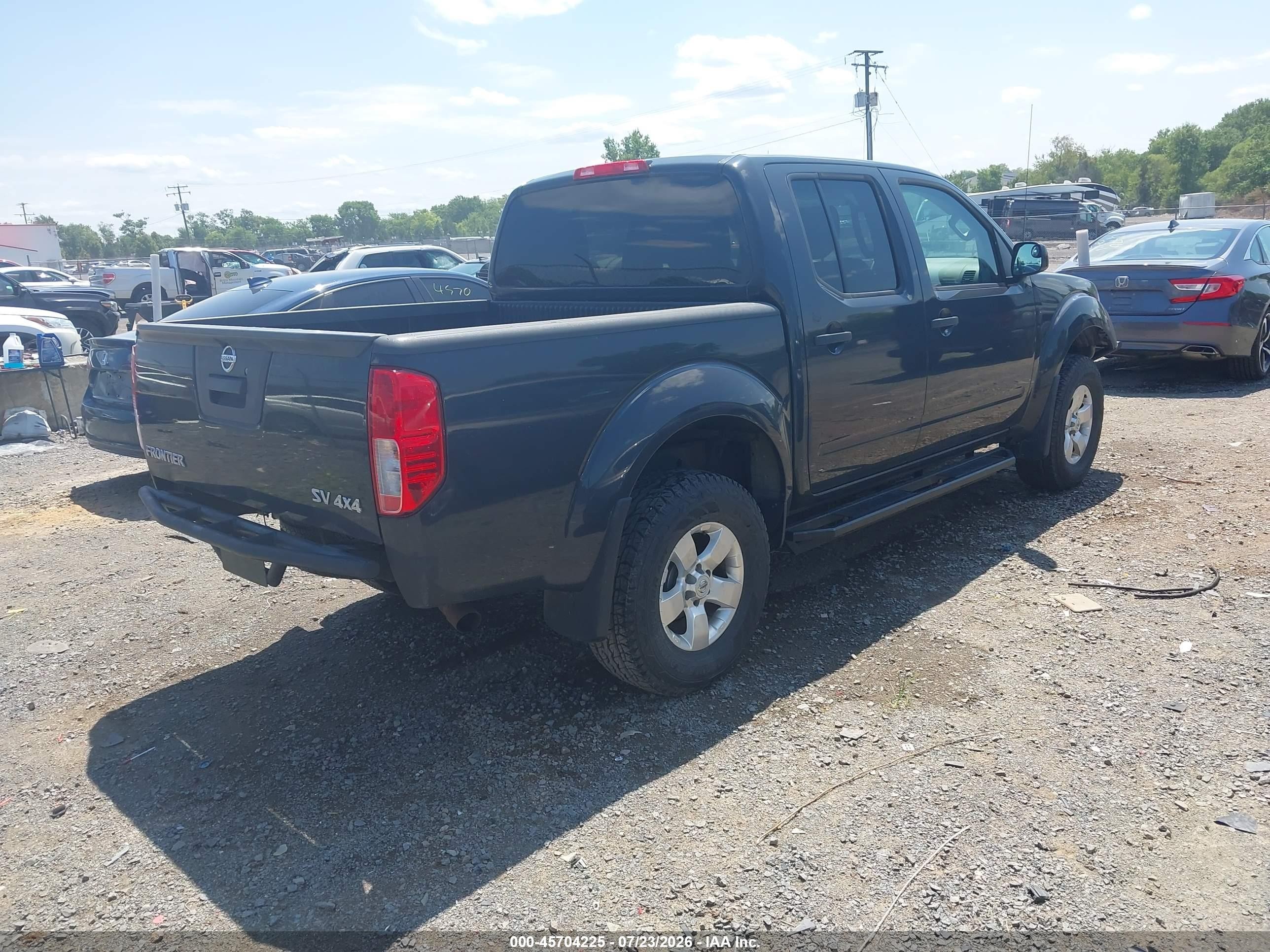 2013 Nissan Frontier Sv Gray vin: 1N6AD0EV5DN723393
