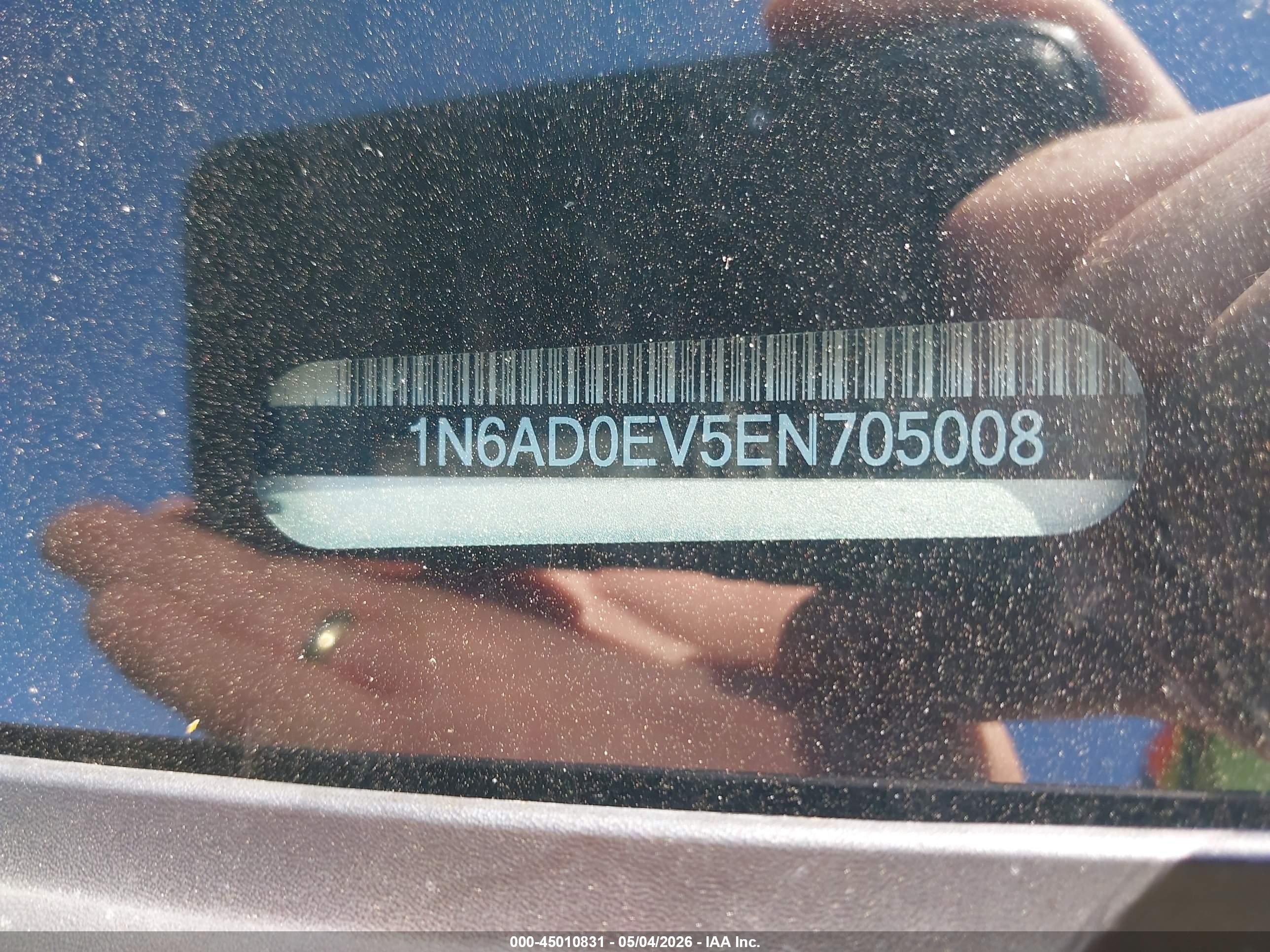 2014 Nissan Frontier S Silver vin: 1N6AD0EV5EN705008
