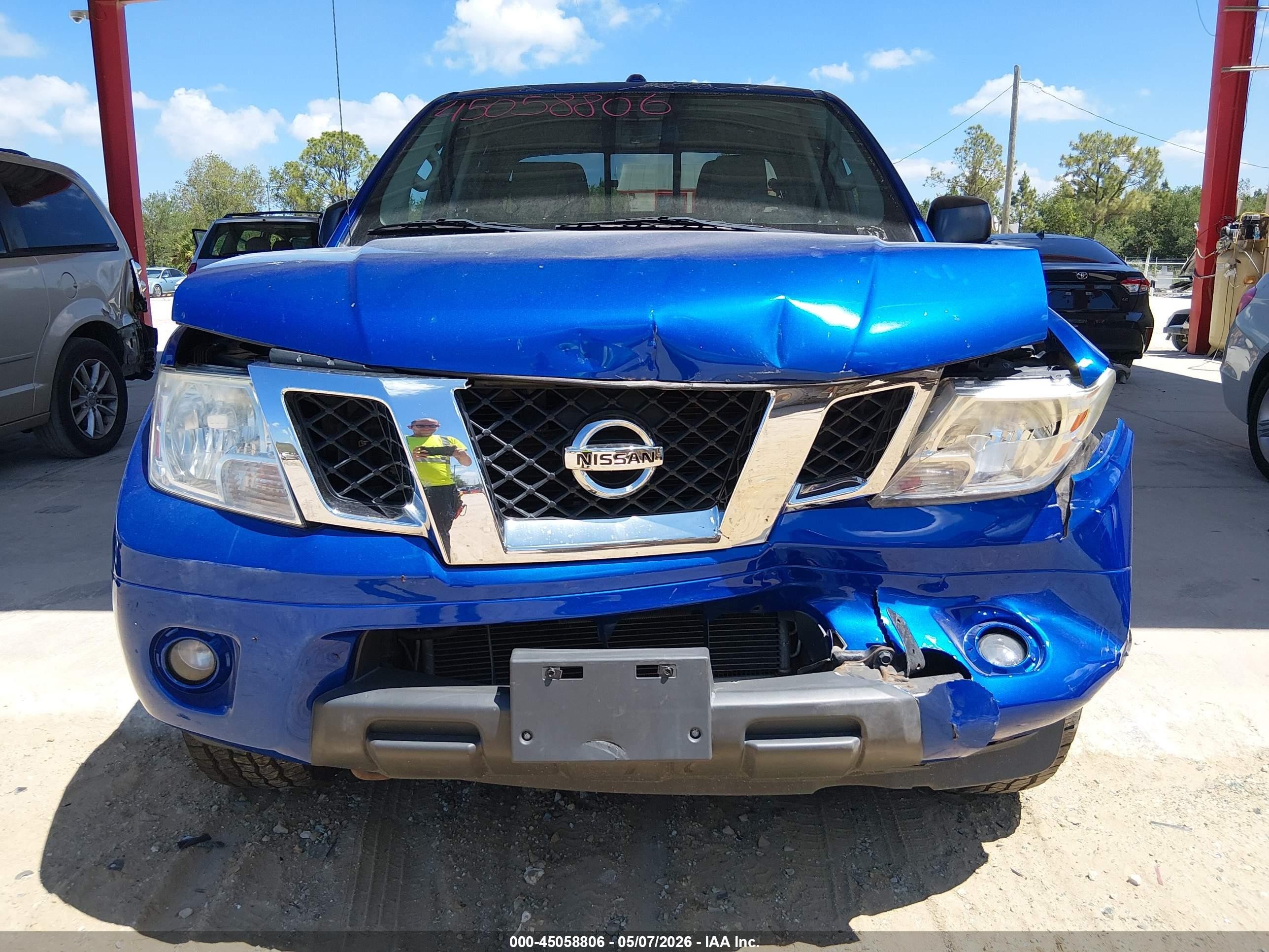 2014 Nissan Frontier Sv Blue vin: 1N6AD0EV5EN737103