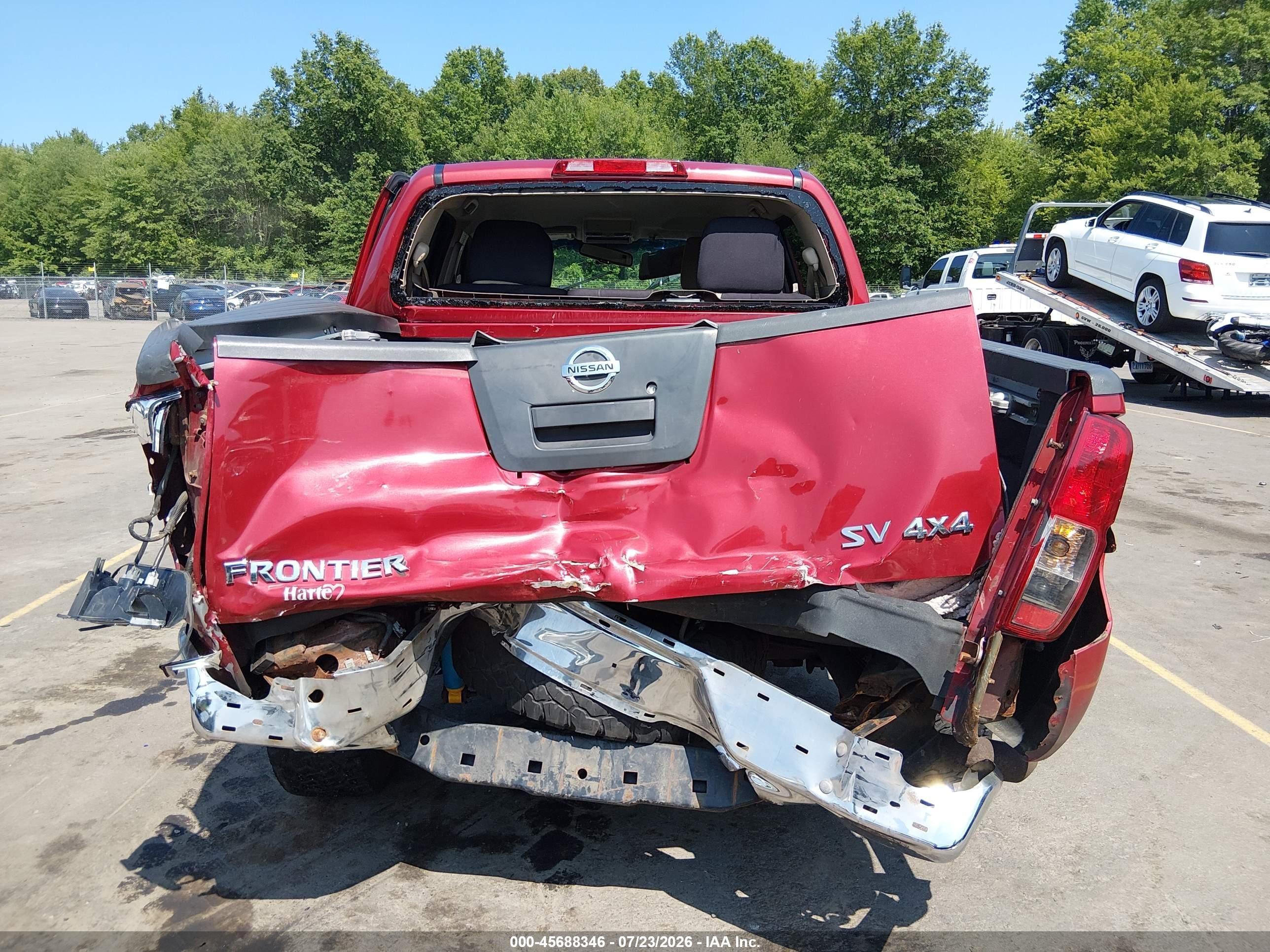 2012 Nissan Frontier Sv Red vin: 1N6AD0EV6CC440818