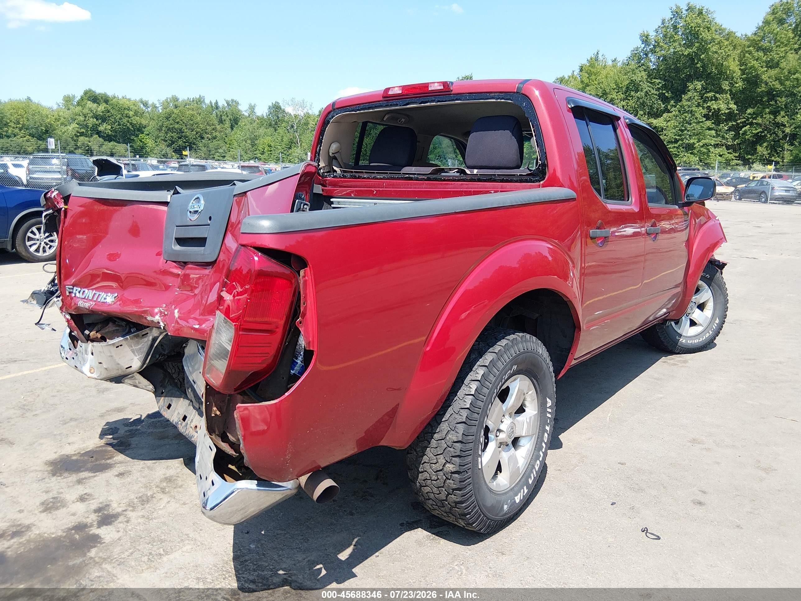 2012 Nissan Frontier Sv Red vin: 1N6AD0EV6CC440818