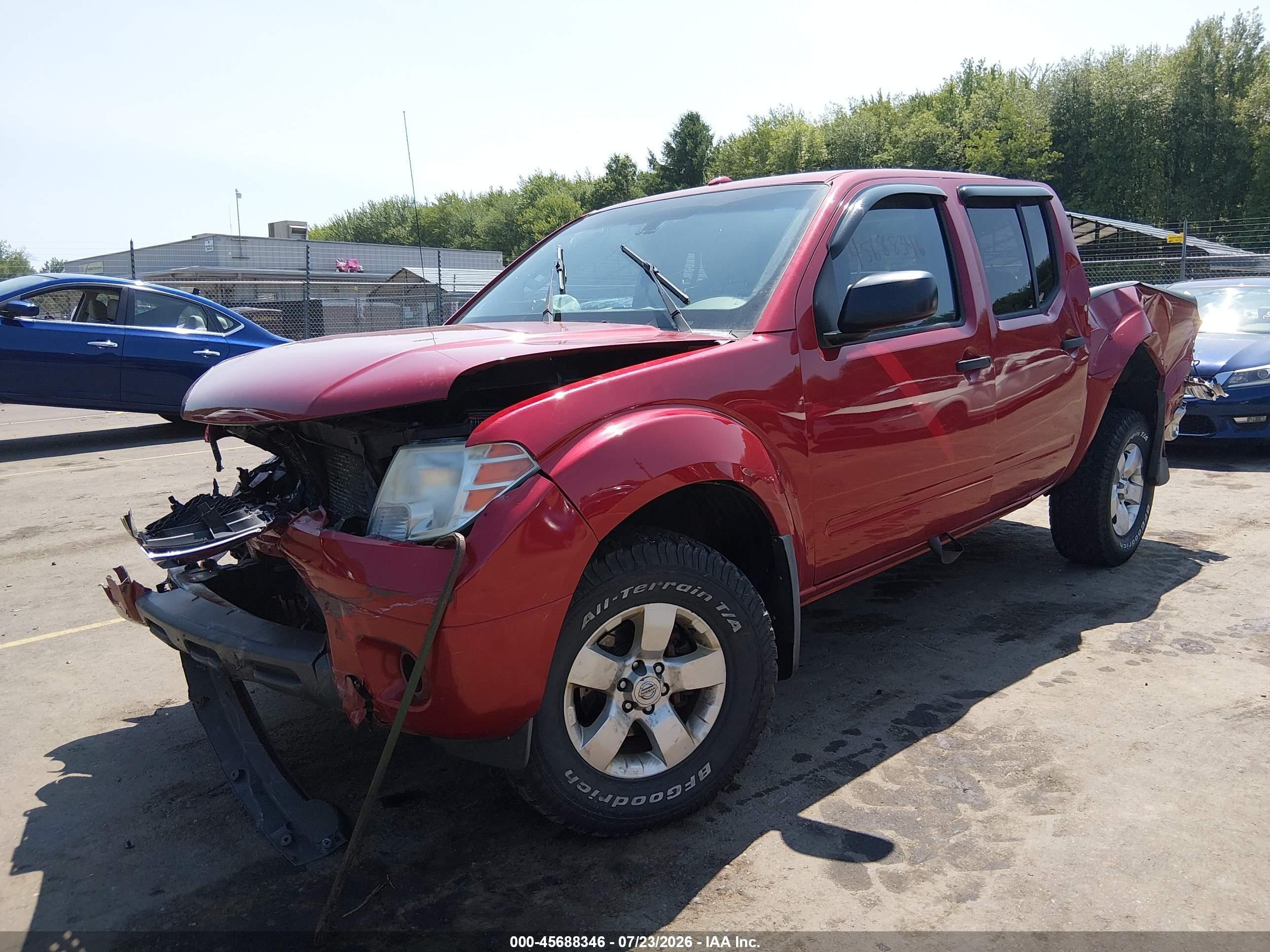 2012 Nissan Frontier Sv Red vin: 1N6AD0EV6CC440818