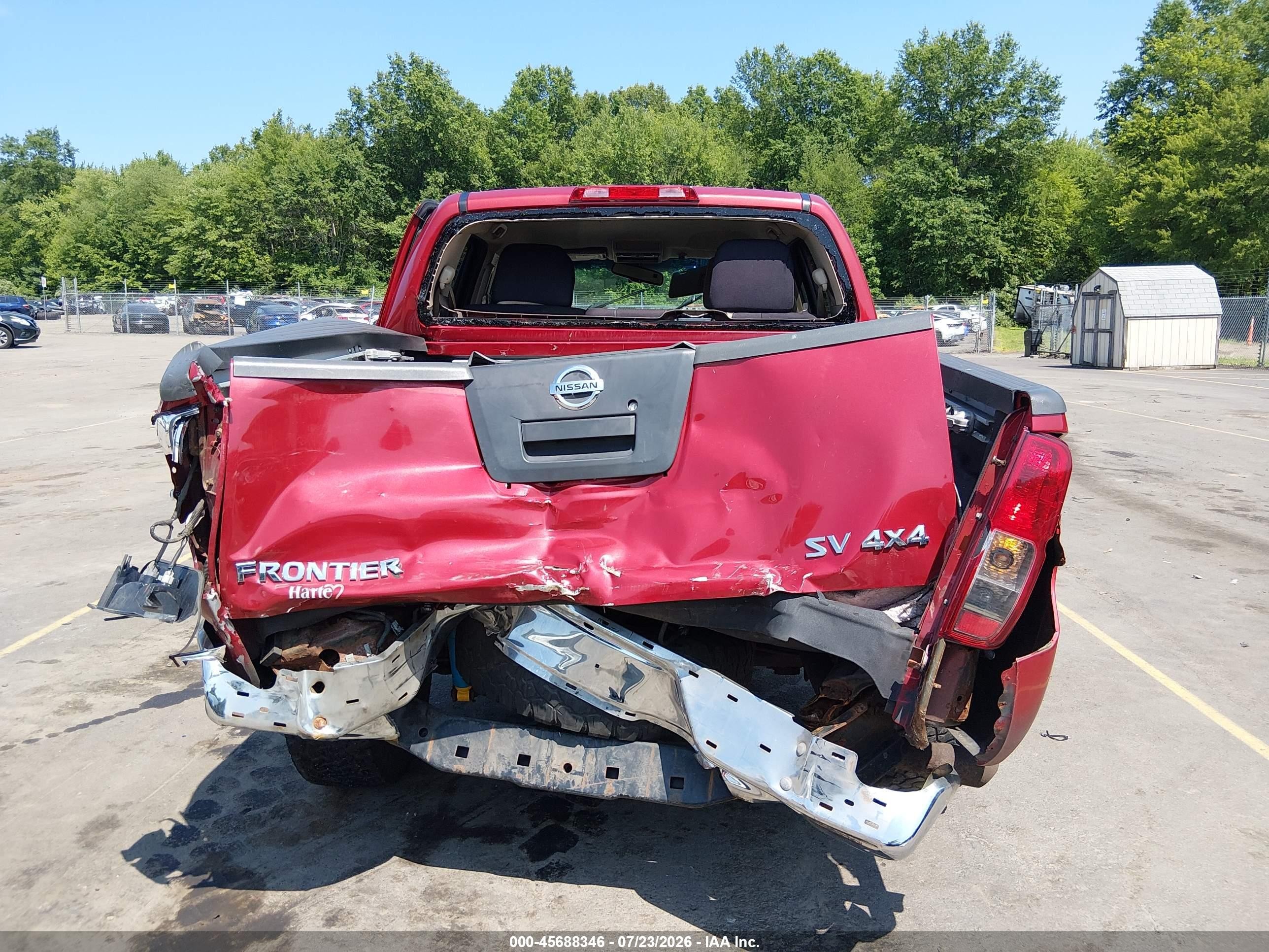 2012 Nissan Frontier Sv Red vin: 1N6AD0EV6CC440818