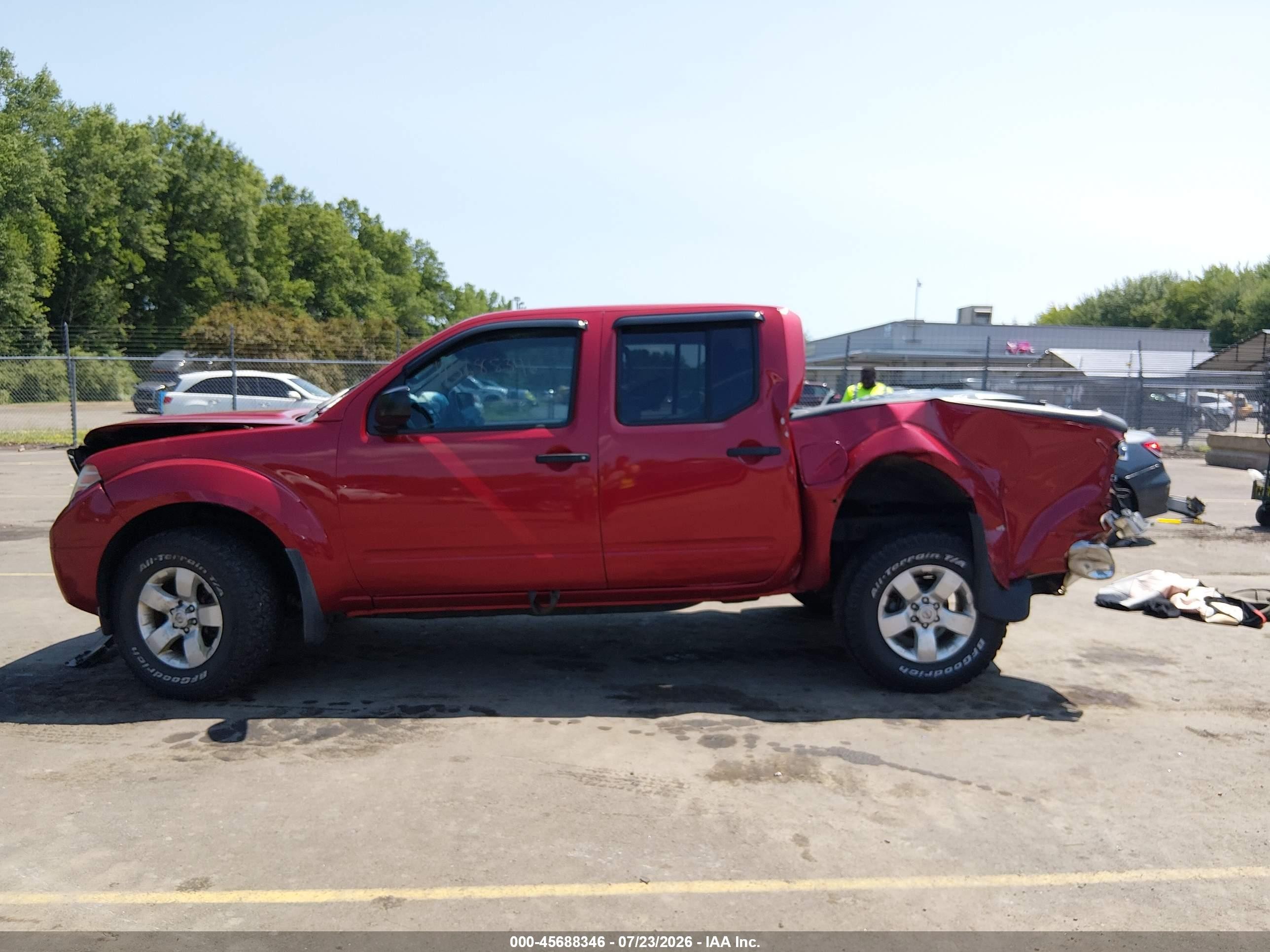2012 Nissan Frontier Sv Red vin: 1N6AD0EV6CC440818