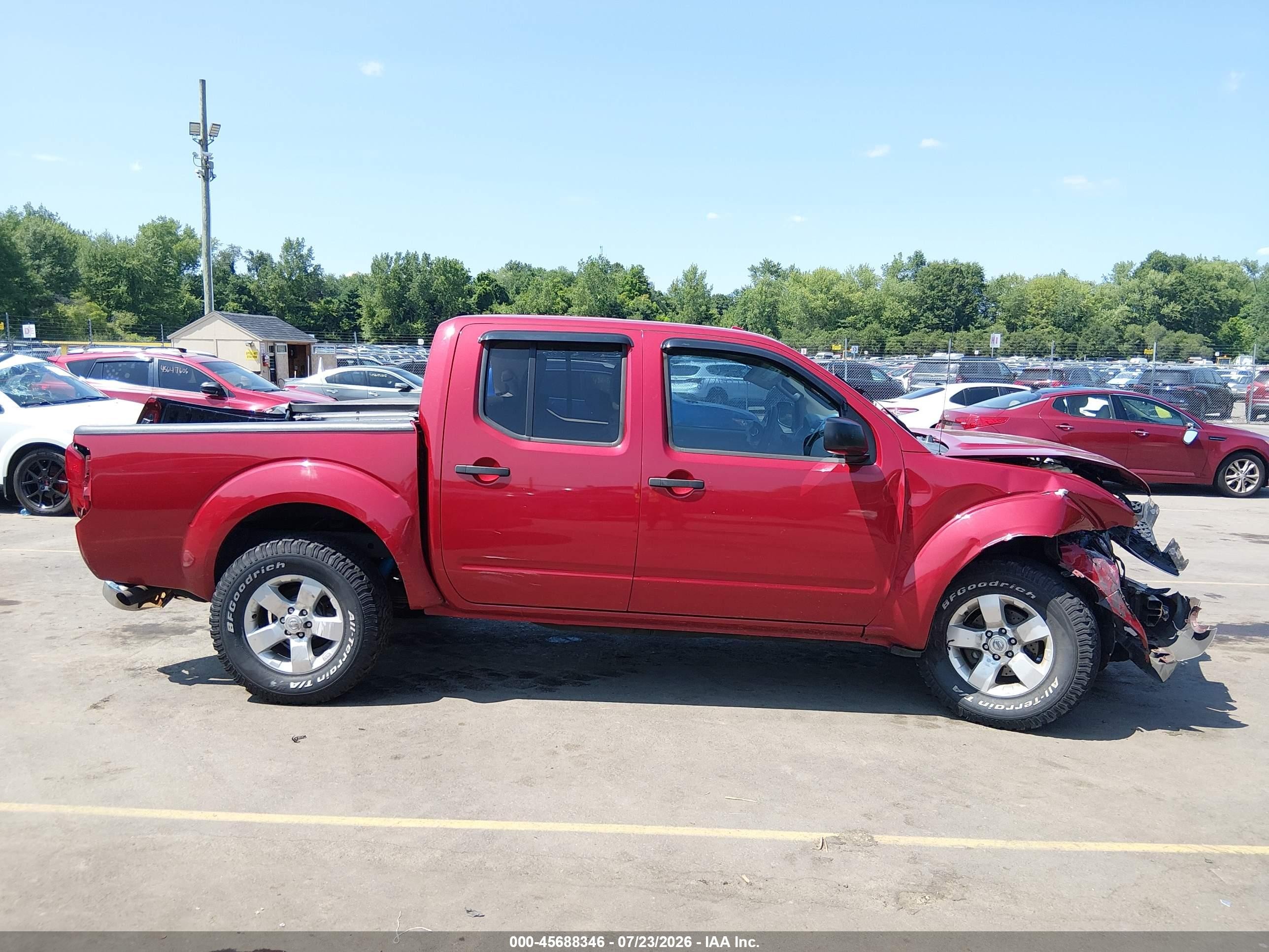 2012 Nissan Frontier Sv Red vin: 1N6AD0EV6CC440818