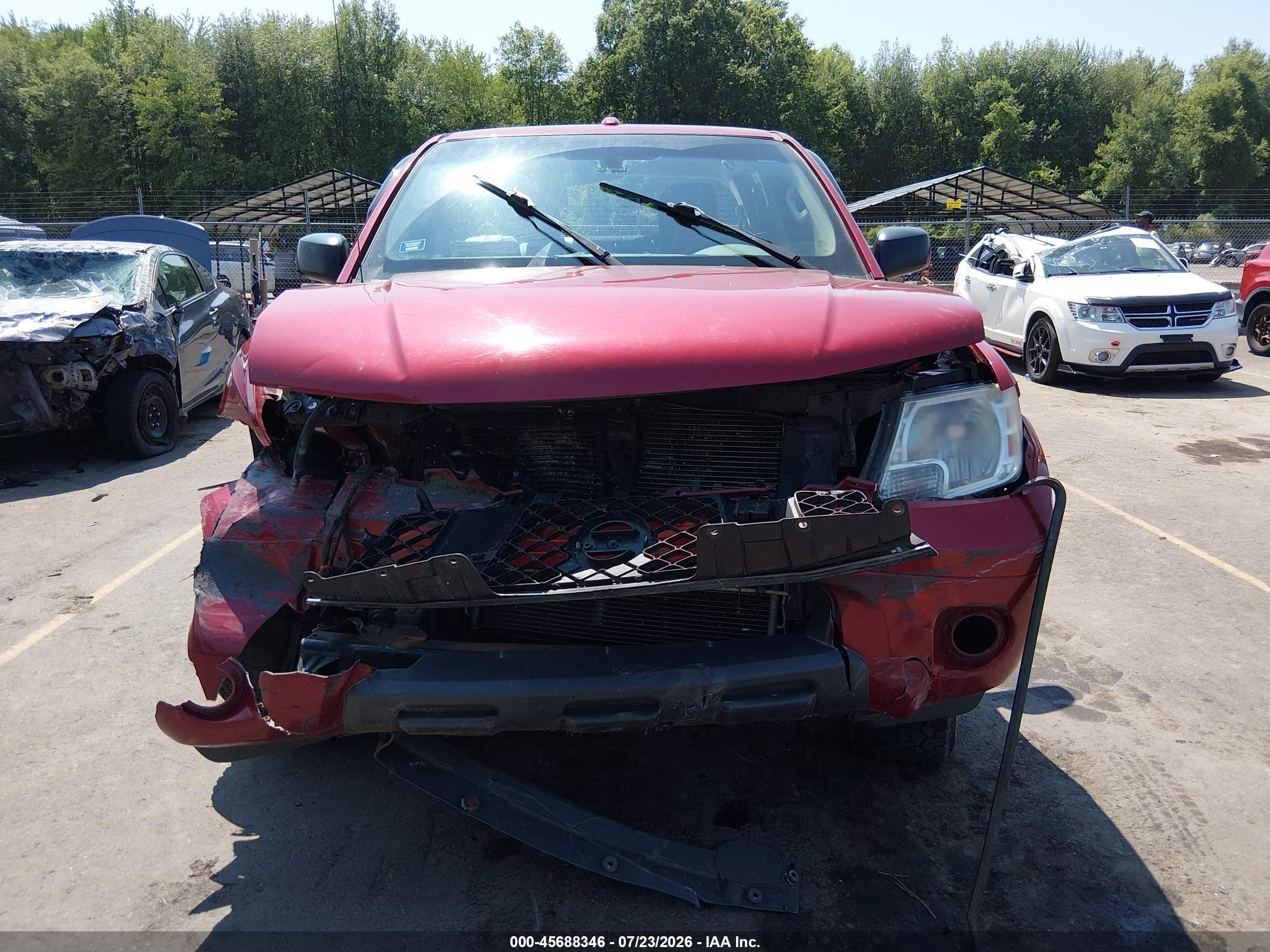 2012 Nissan Frontier Sv Red vin: 1N6AD0EV6CC440818