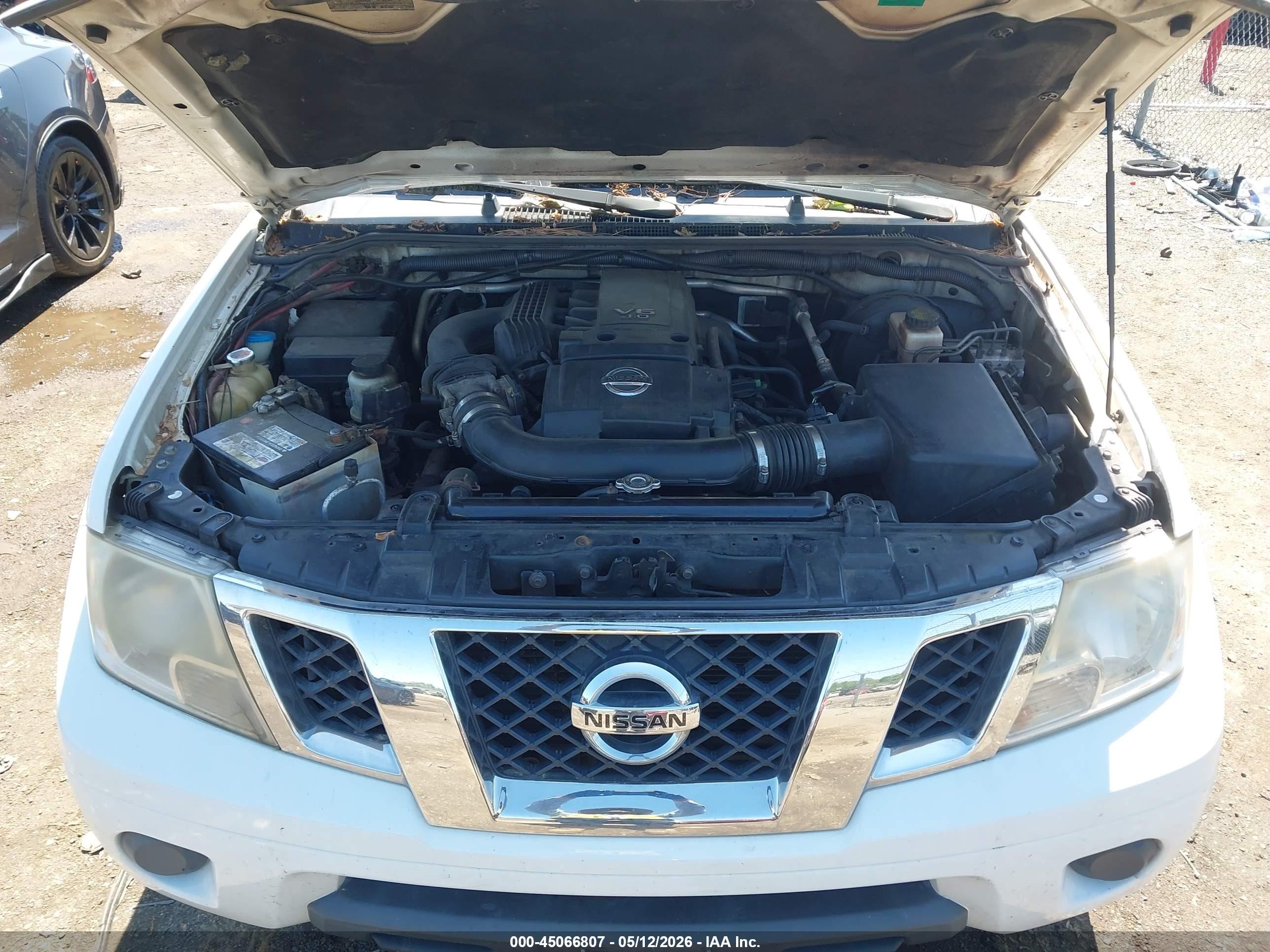 2012 Nissan Frontier Sv White vin: 1N6AD0EV6CC462124