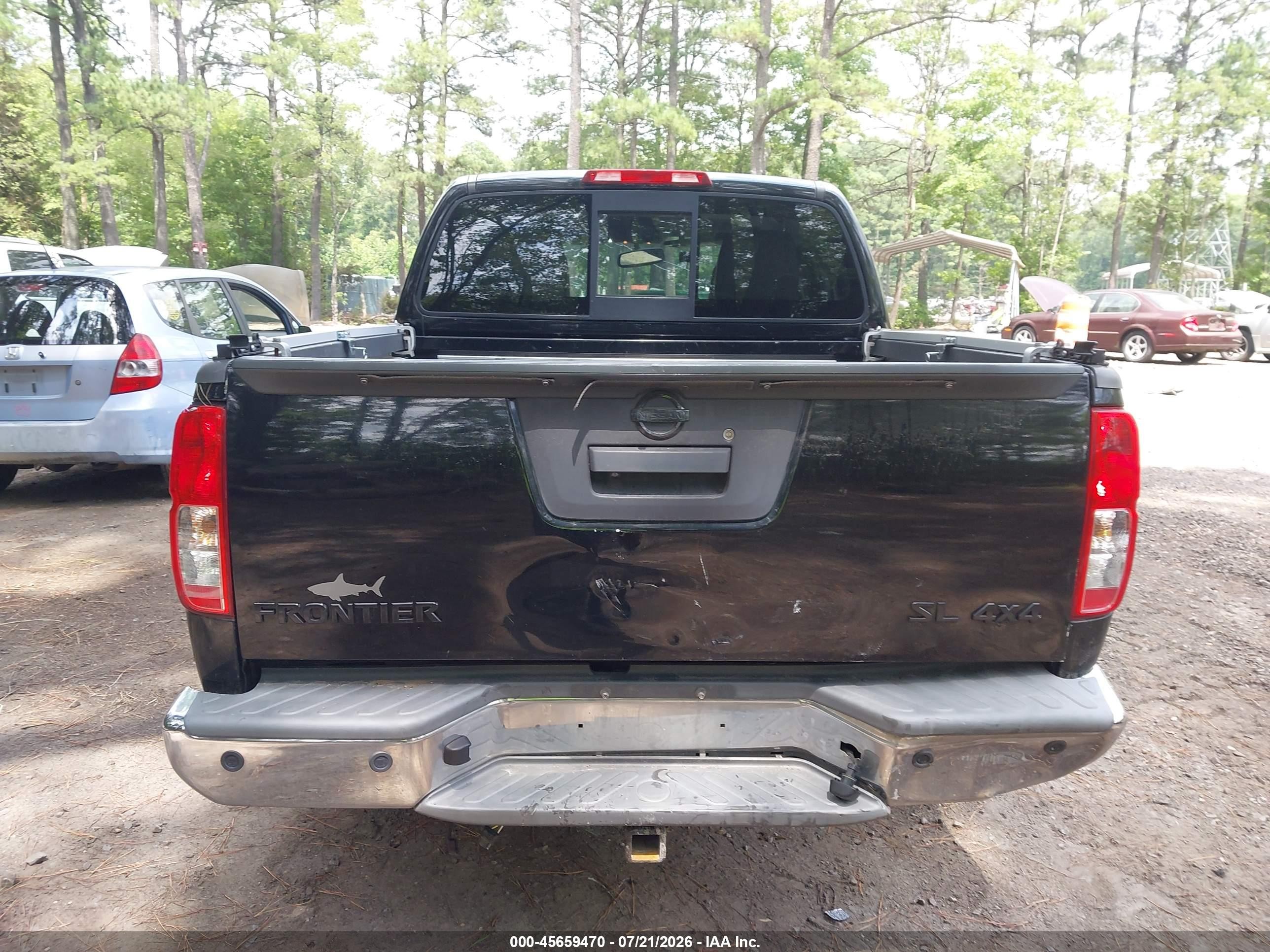 2014 Nissan Frontier Sl Black vin: 1N6AD0EV6EN714820