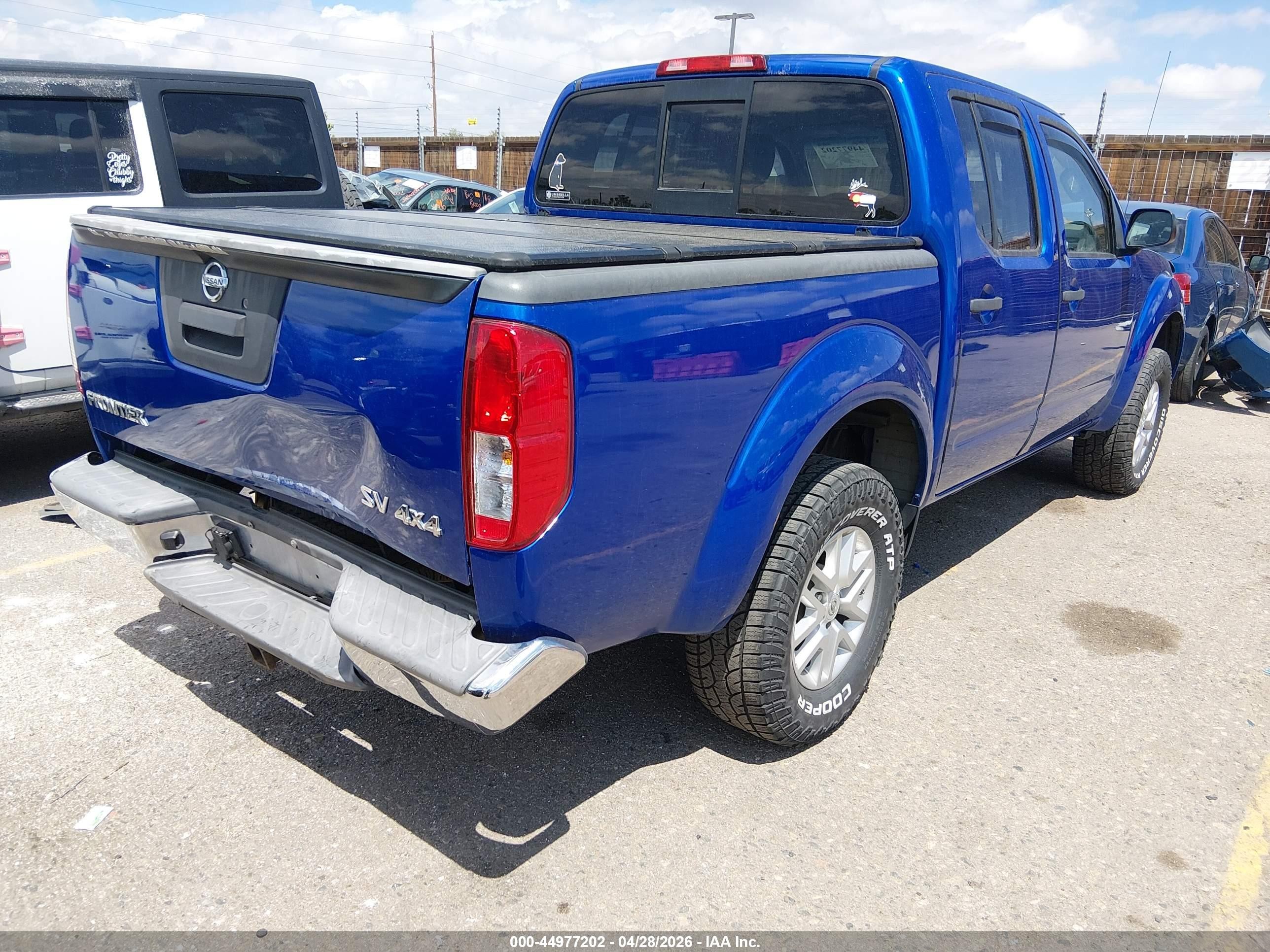 2014 Nissan Frontier Sv Blue vin: 1N6AD0EV6EN716230