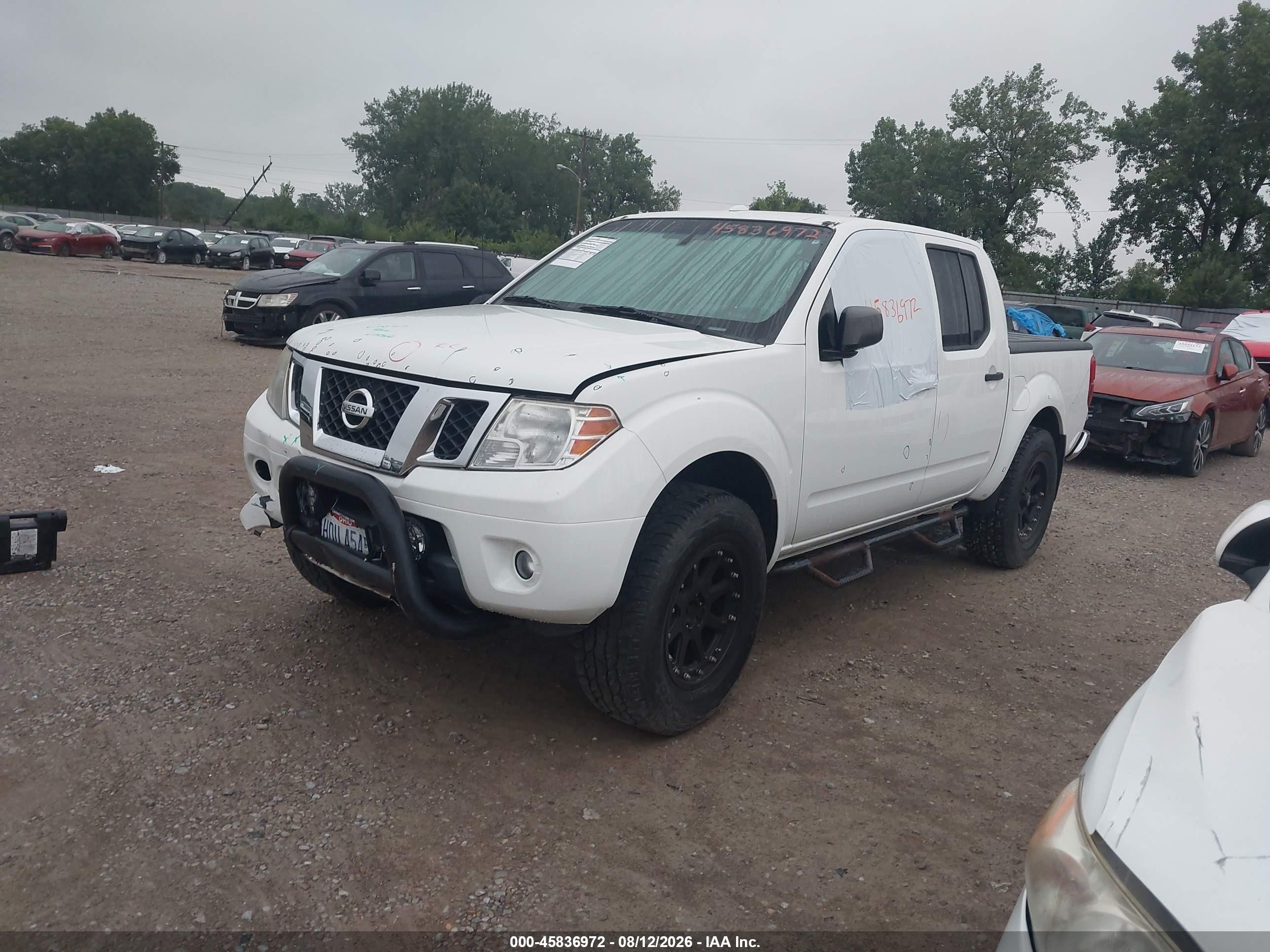 2015 Nissan Frontier Sv White vin: 1N6AD0EV6FN712650