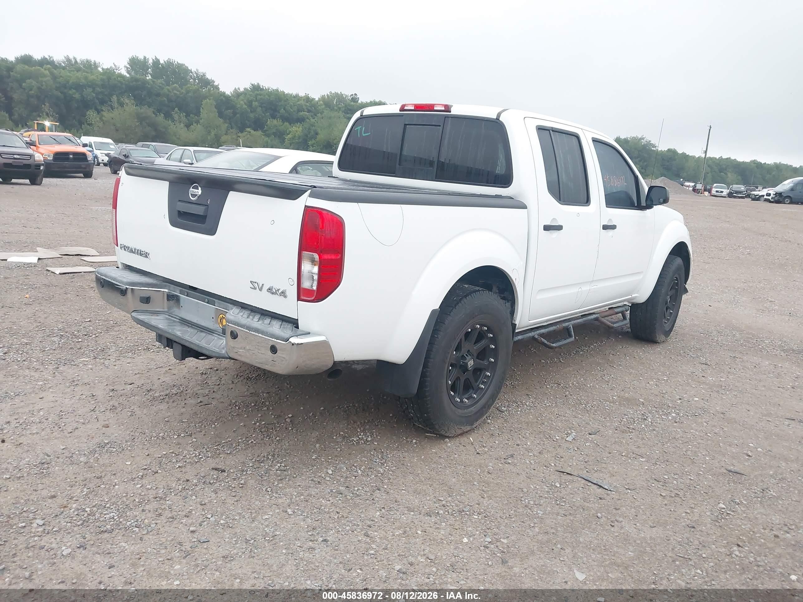 2015 Nissan Frontier Sv White vin: 1N6AD0EV6FN712650